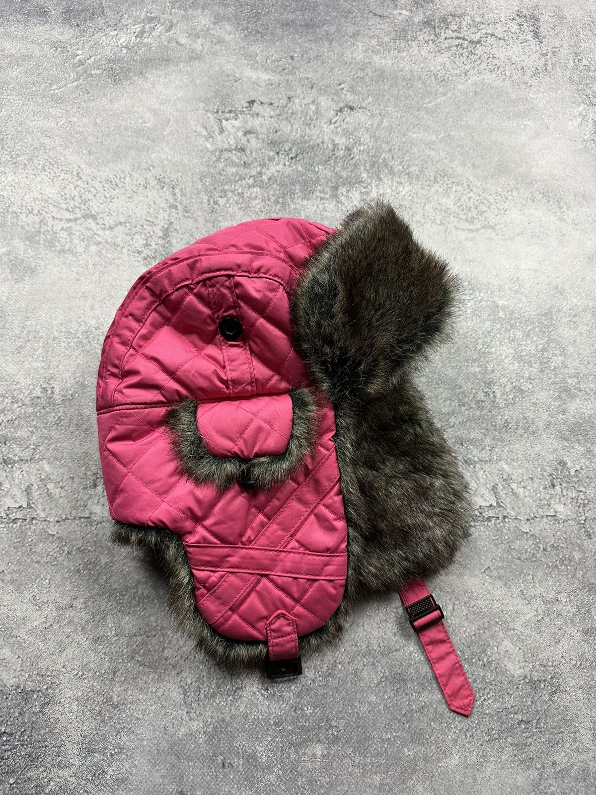 Barbour Vintage Barbour Ushanka Fuzzy Fur Trapper Hat Y2K Cap Rare Size ONE SIZE - 3 Thumbnail