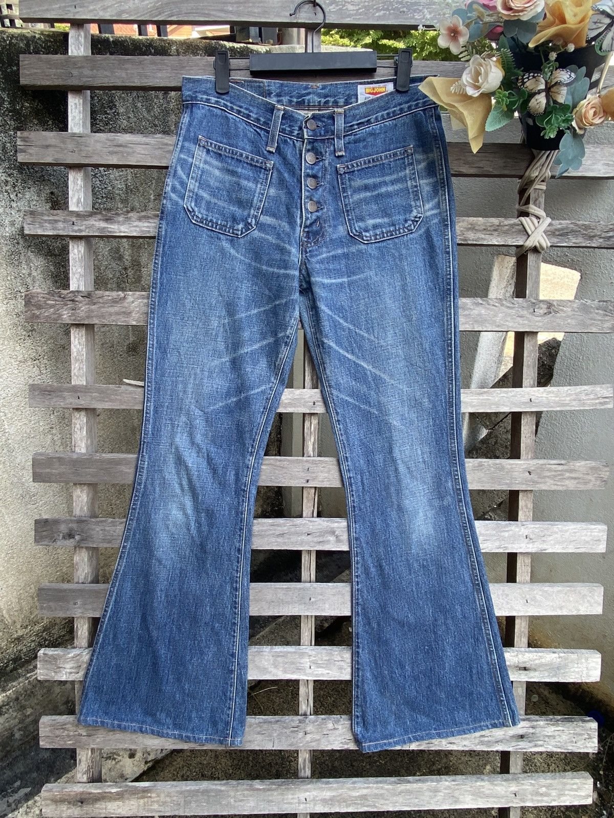 Big John Vintage Big John Jeans flared, bell-bottom and patch pockets Size US 30 / EU 46 - 2 Thumbnail