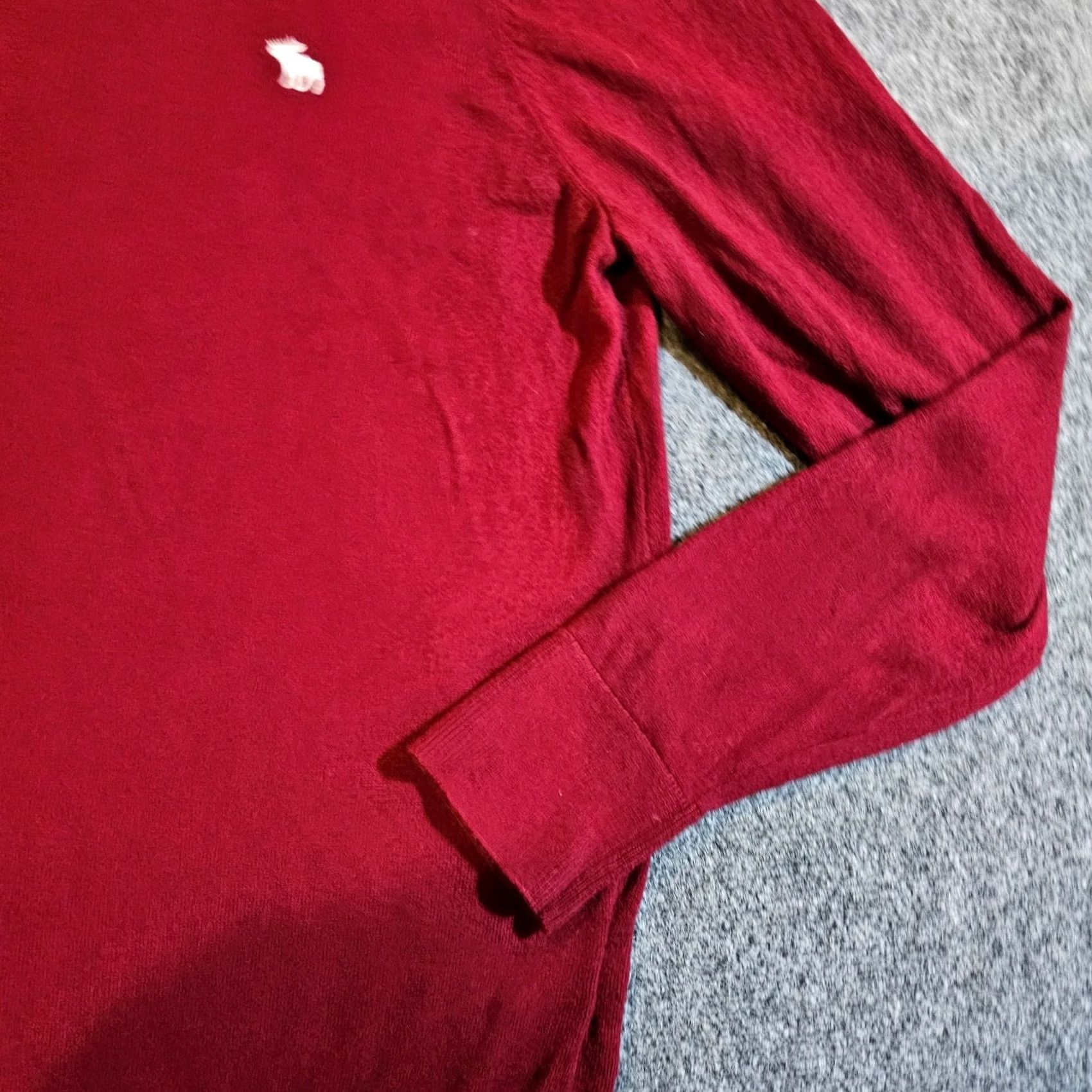 Abercrombie & Fitch Abercrombie & Fitch Sweater Mens XL Red Merino Wool V Neck Long Sleeve Casual Size US XL / EU 56 / 4 - 5 Thumbnail