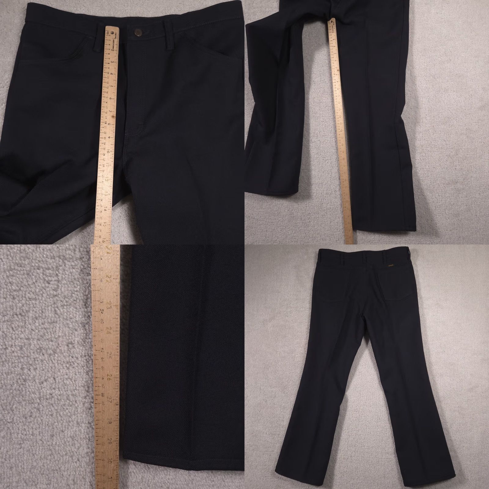 Wrangler VINTAGE Wrangler Pants Mens Navy Blue Straight Slacks 34x30 Classic Fit Size US 34 / EU 50 - 8 Thumbnail