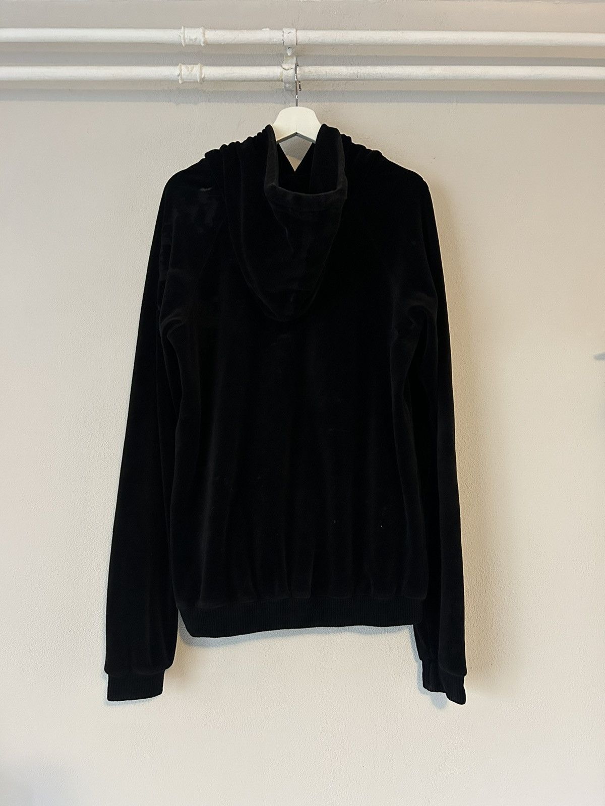 Saint Laurent Paris Distressed Velvet Hoodie Size US L / EU 52-54 / 3 - 7 Thumbnail