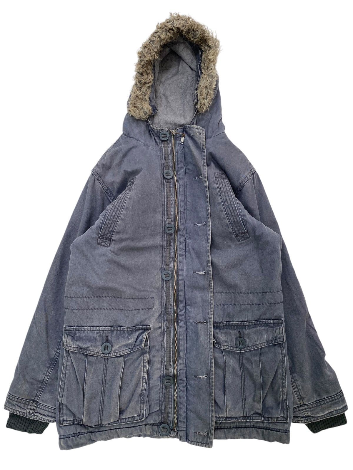 Old Navy Vtg Old Navy Jacket Fur Lgb Style Size US L / EU 52-54 / 3 - 1 Thumbnail