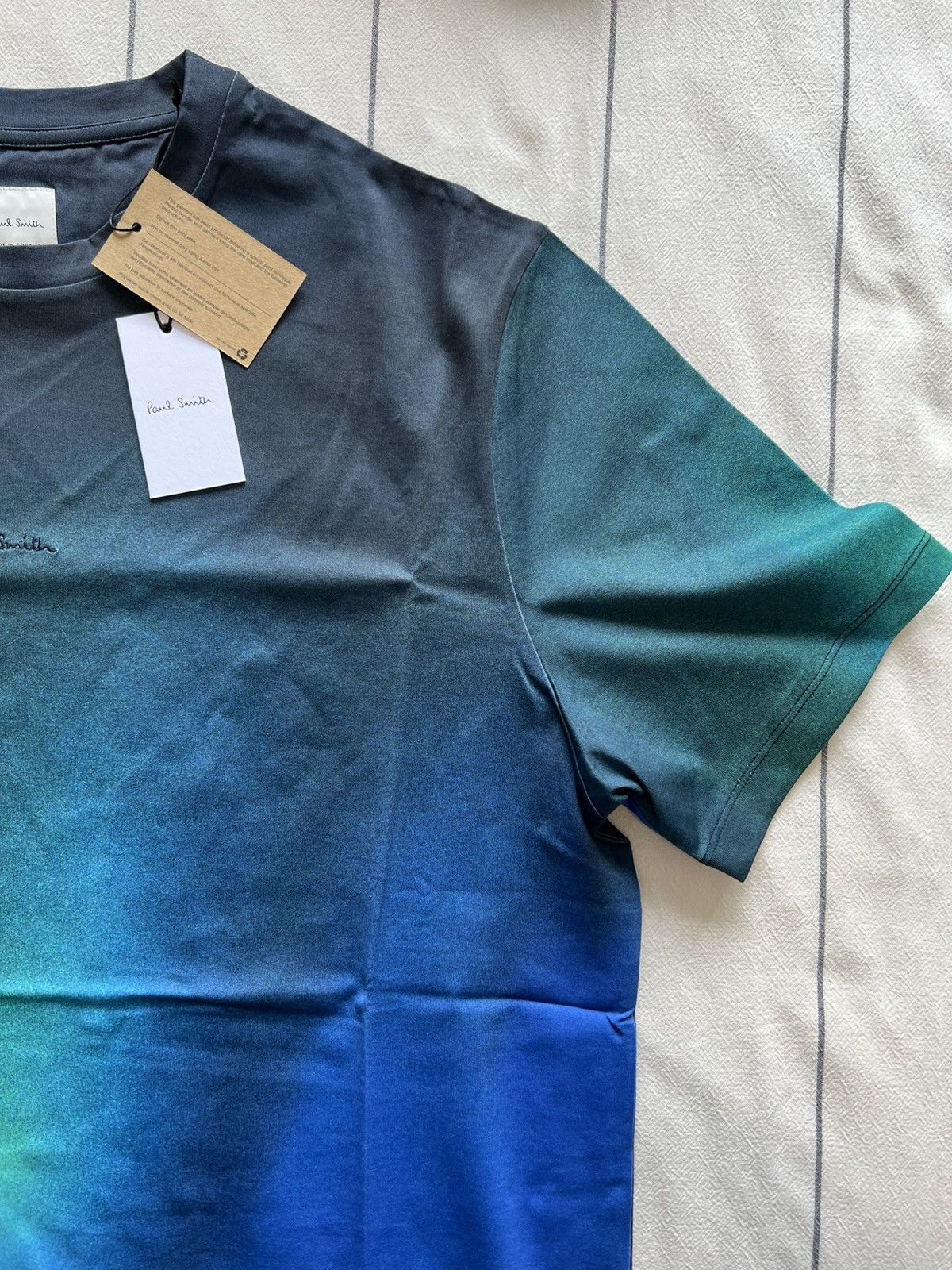 Paul Smith Paul Smith Blue Torch Light Cotton T-Shirt Size US L / EU 52-54 / 3 - 6 Thumbnail