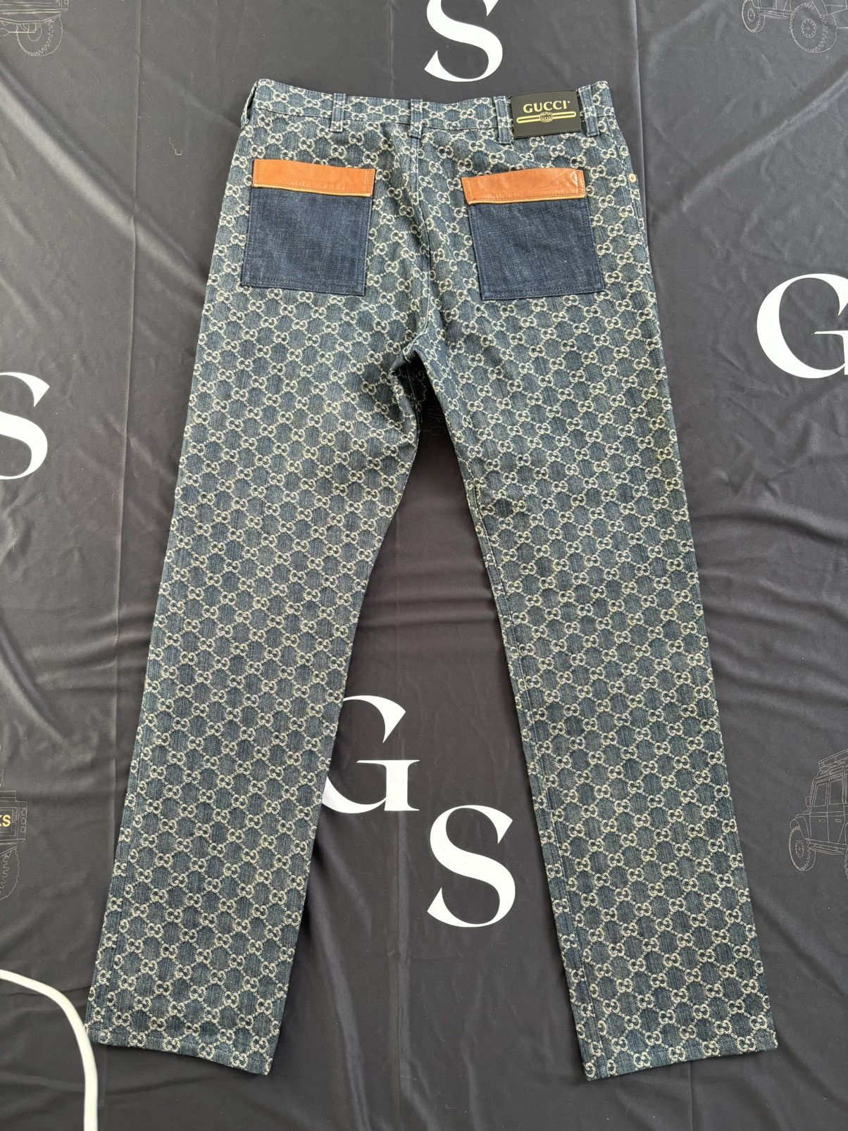 Gucci Gucci GG Jacquared Denim Jeans Size US 34 / EU 50 - 8 Thumbnail