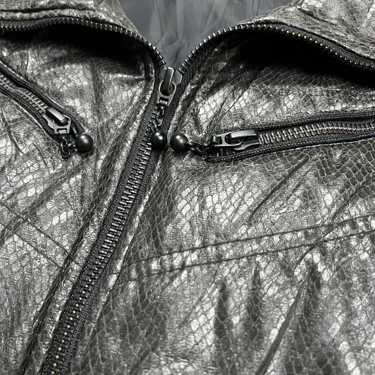 HIDEAWAYS Hideaways snake skin effect riders jacket vkei l.g.b style Size US S / EU 44-46 / 1 - 7 Thumbnail