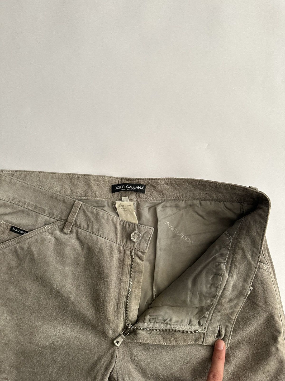 Dolce & Gabbana Dolce Gabbana 2000’s Pig Skin Leather Pants Size US 34 / EU 50 - 10 Thumbnail