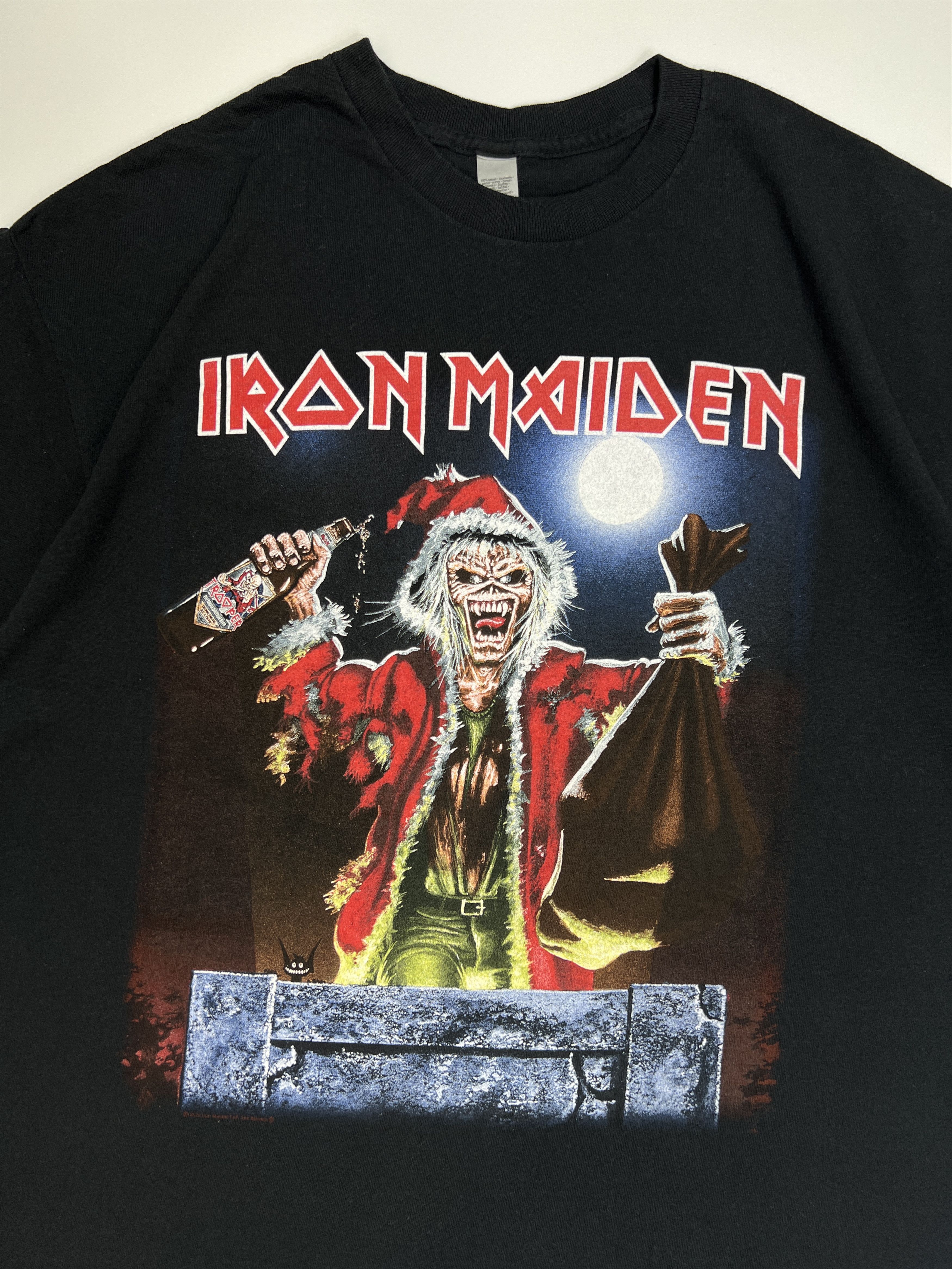 Band Tees Crazy Printed Iron Maiden Christmas Tee Size US L / EU 52-54 / 3 - 2 Thumbnail