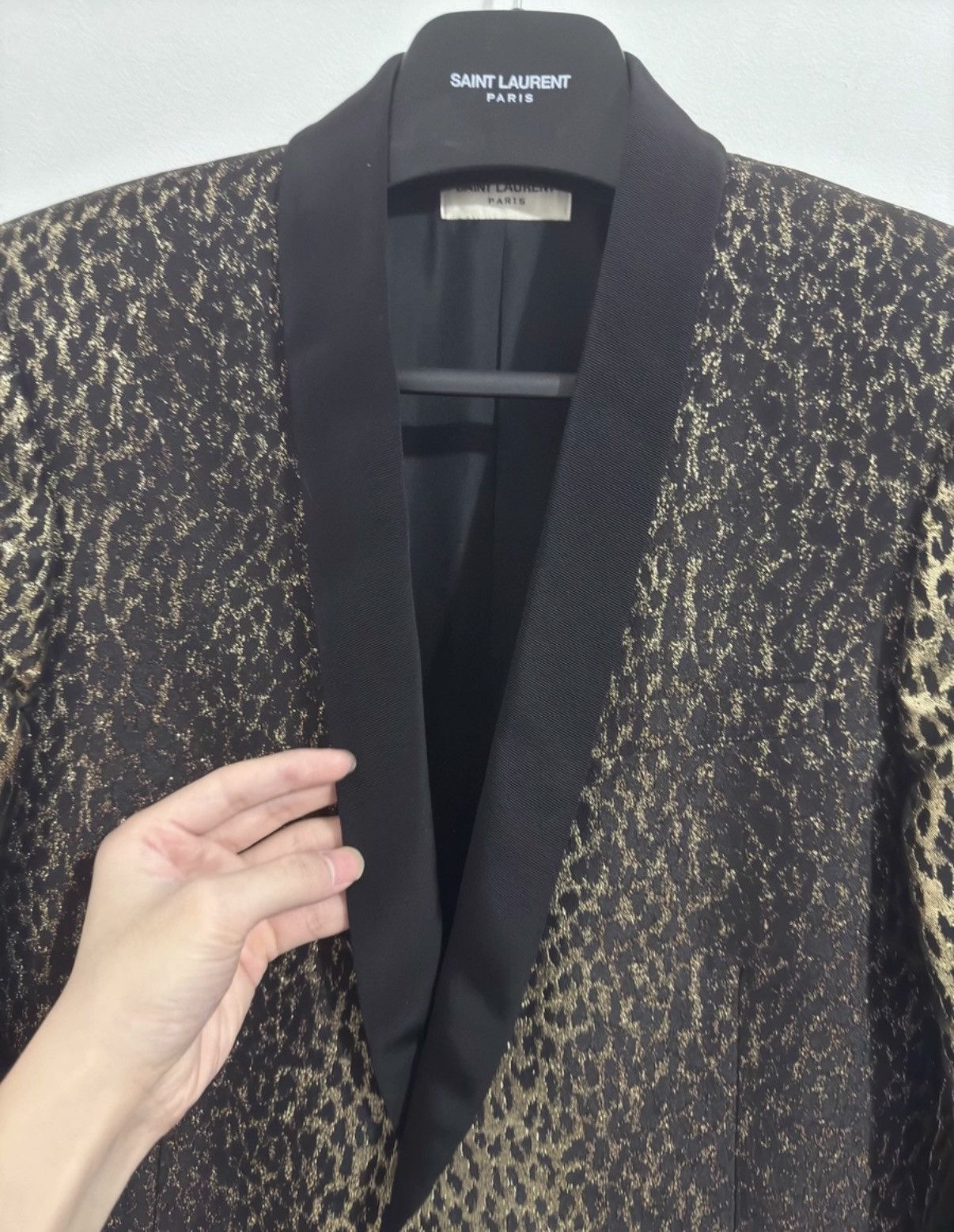 Saint Laurent Paris Saint Laurent Shawl Collar Gradient Leopard Print Blazer Size US M / EU 48-50 / 2 - 4 Thumbnail