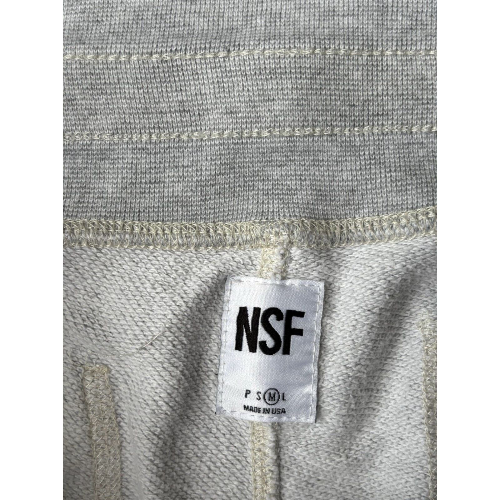 Vintage NSF Distressed Jogger Sweatpants Pants Women's Medium Gray USA Casual Elastic Waist Pockets Size 32" / US 10 / IT 46 - 2 Thumbnail
