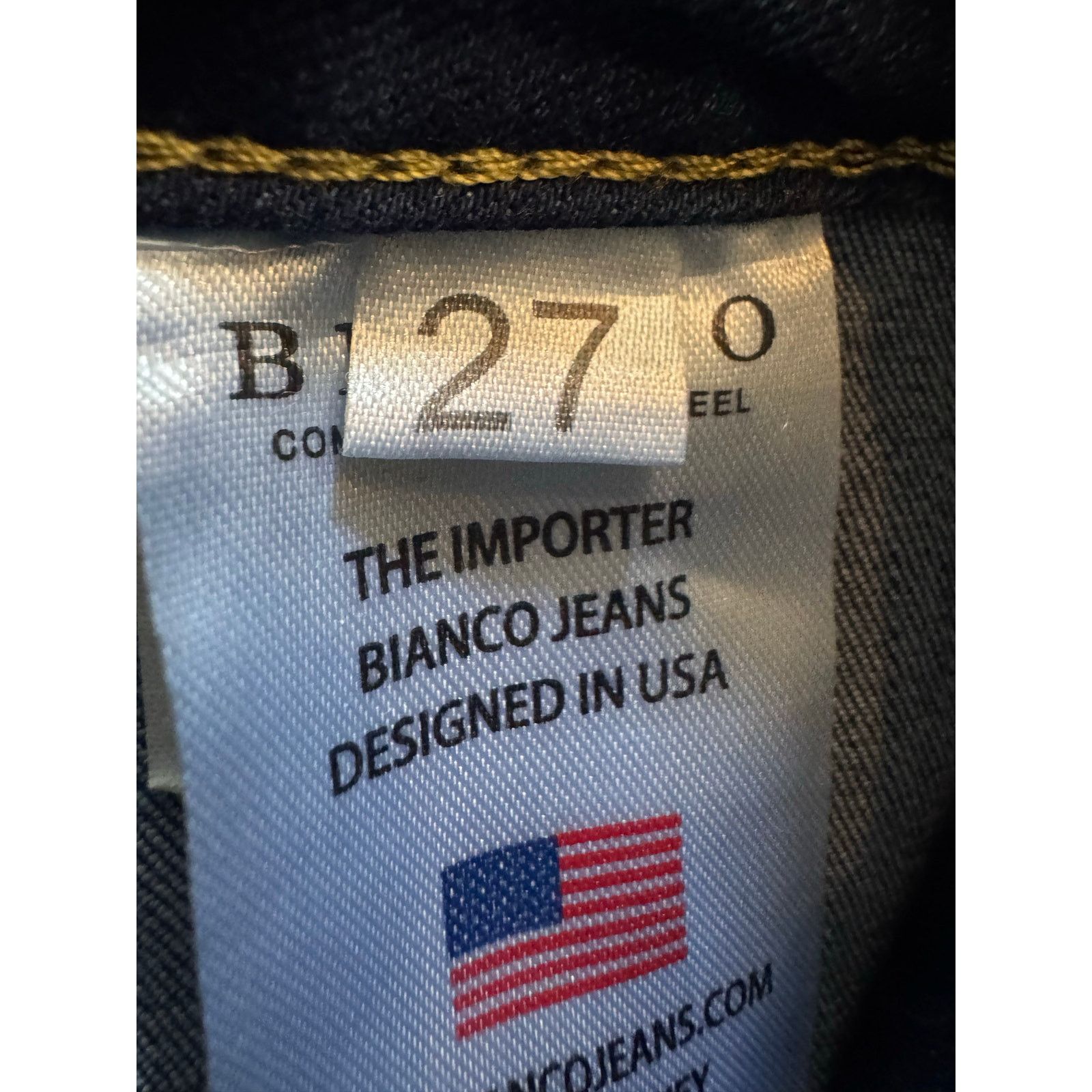 Other Bianco Lian Bootcut Jeans Womens 27 Raw Hem Mid Rise Denim Size 27" / US 4 / IT 40 - 4 Thumbnail
