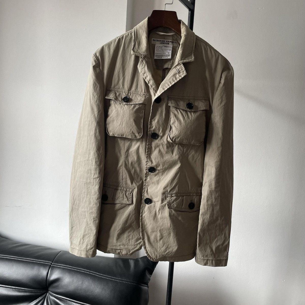 Katharine Hamnett London 1990s Katharine Hamnett London Cargo Utility Nylon Jacket Size US M / EU 48-50 / 2 - 1 Thumbnail