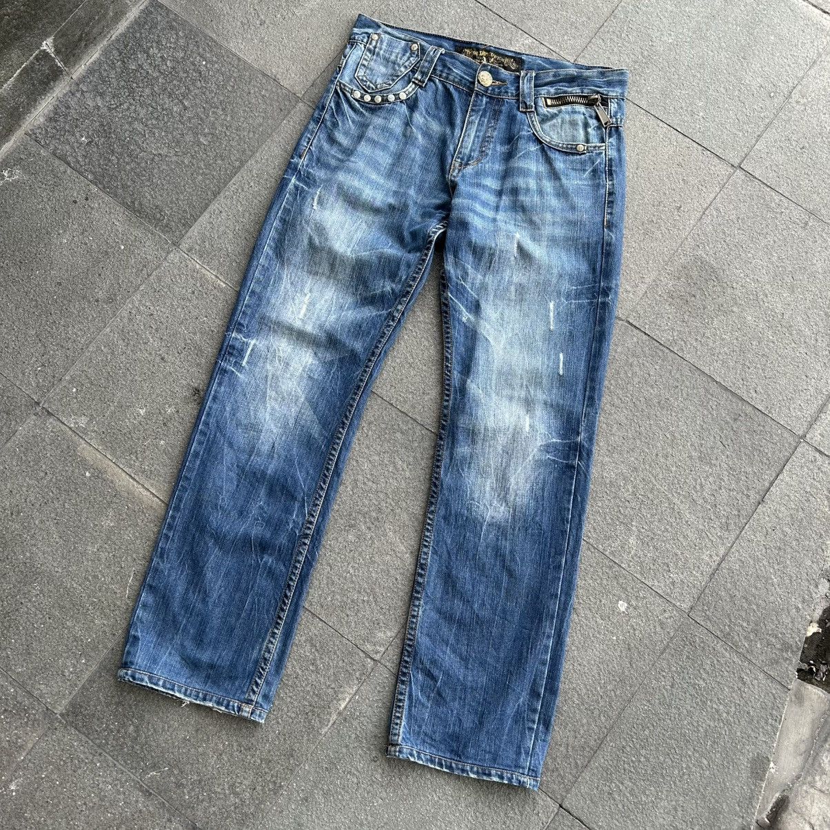 Japanese Brand Vintage y2k Redpepper Jeans Skull Size US 34 / EU 50 - 3 Thumbnail