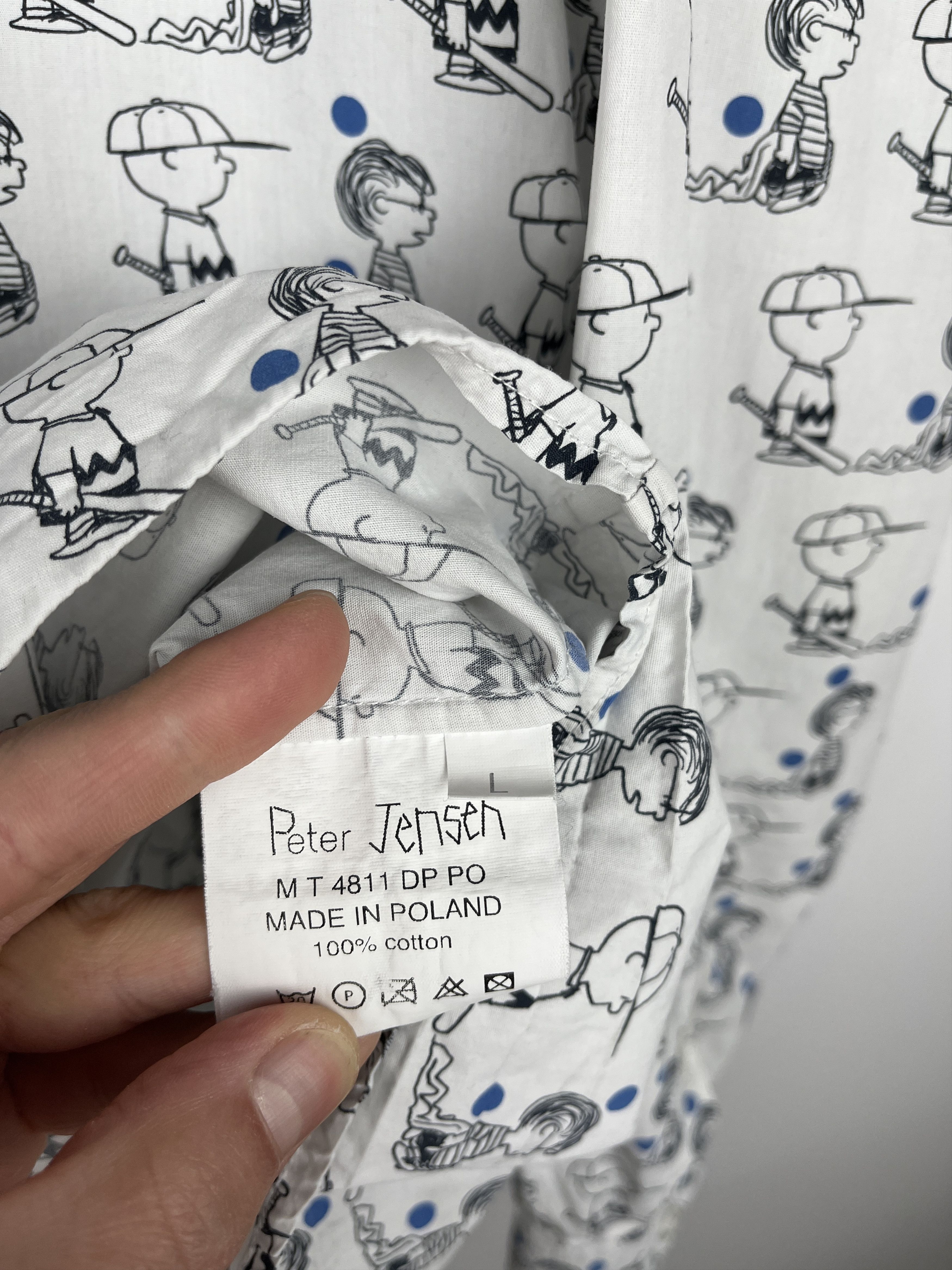 Peanuts Peter Jensen x Peanuts Long Sleeve Shirt Size fits to M Size US M / EU 48-50 / 2 - 11 Thumbnail