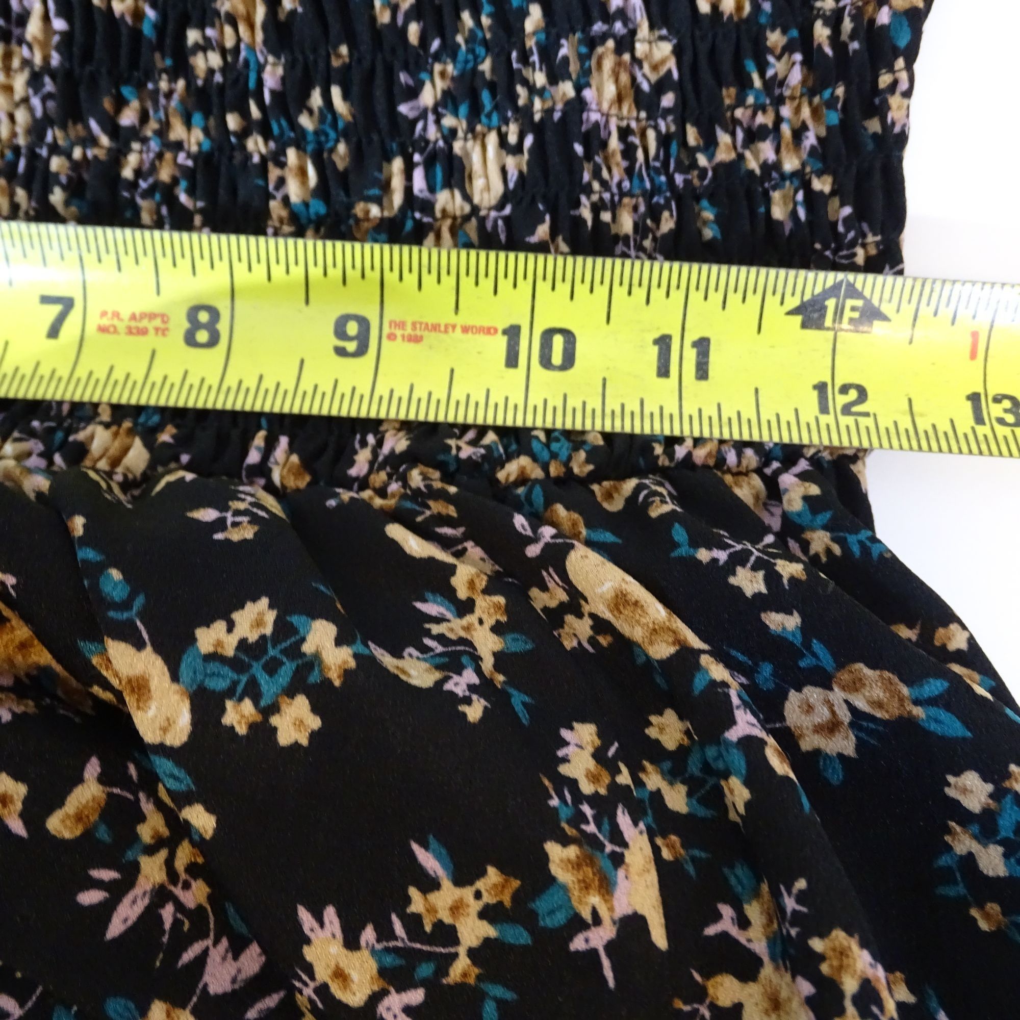 Other Floral Smocked Off-Shoulder Maxi Dress Black Women Size S Size S / US 4 / IT 40 - 8 Thumbnail