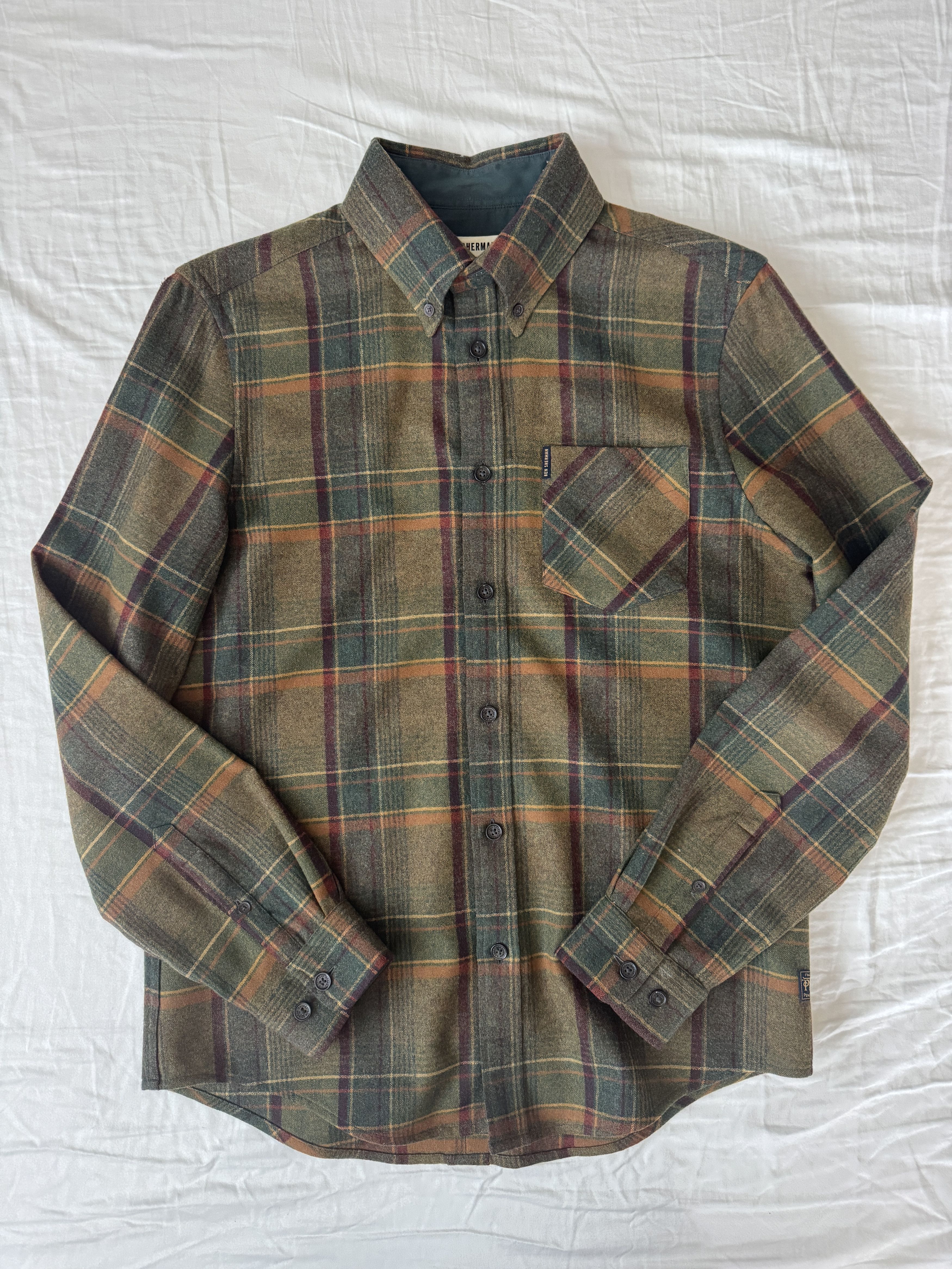 Pendleton Ben Sherman x Pendleton Woolen Mills - 100% Wool Plaid Shirt Size US S / EU 44-46 / 1 - 1 Thumbnail