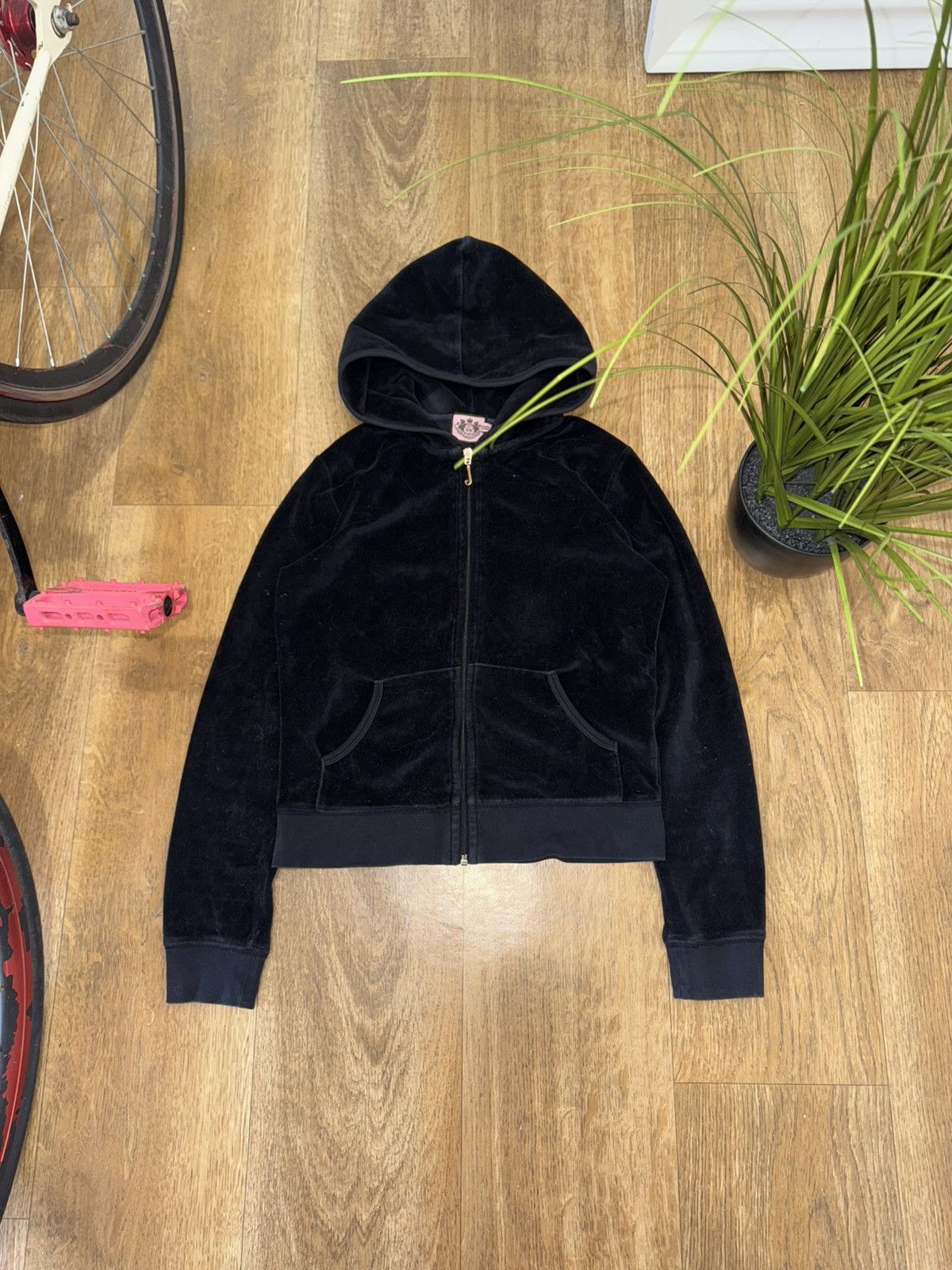 Juicy Couture VINTAGE JUICY COUTURE VELOUR BLACK TRACKSUIT Size S / US 4 / IT 40 - 5 Thumbnail