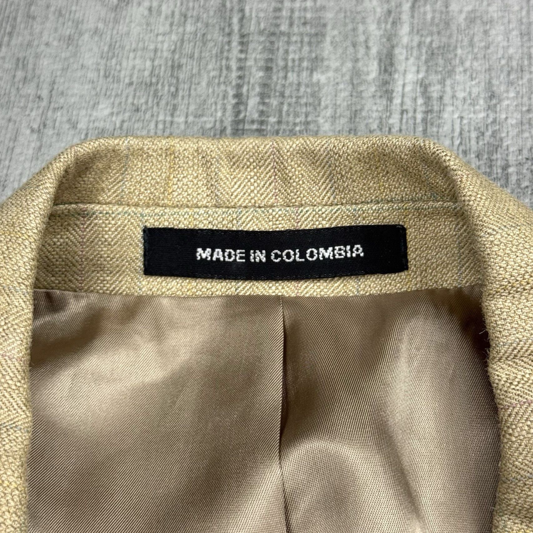 Ralph Lauren VINTAGE Lauren Ralph Lauren Beige Pastel Plaid Silk Wool Sport Coat 42R Mens Size US XS / EU 42 / 0 - 3 Thumbnail