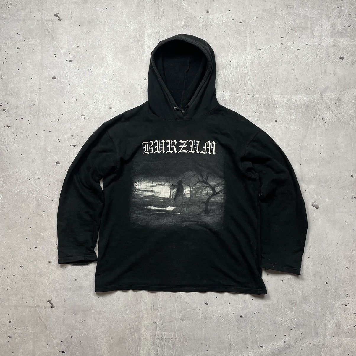 Band Tees × Vintage ULTRA RARE Vintage 90’s Burzum Aske double logo hoodie Size US XL / EU 56 / 4 - 1 Thumbnail