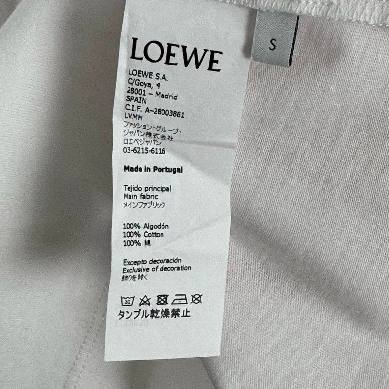 Loewe LOEWE White embroidered logo short sleeves Size S / US 4 / IT 40 - 4 Thumbnail