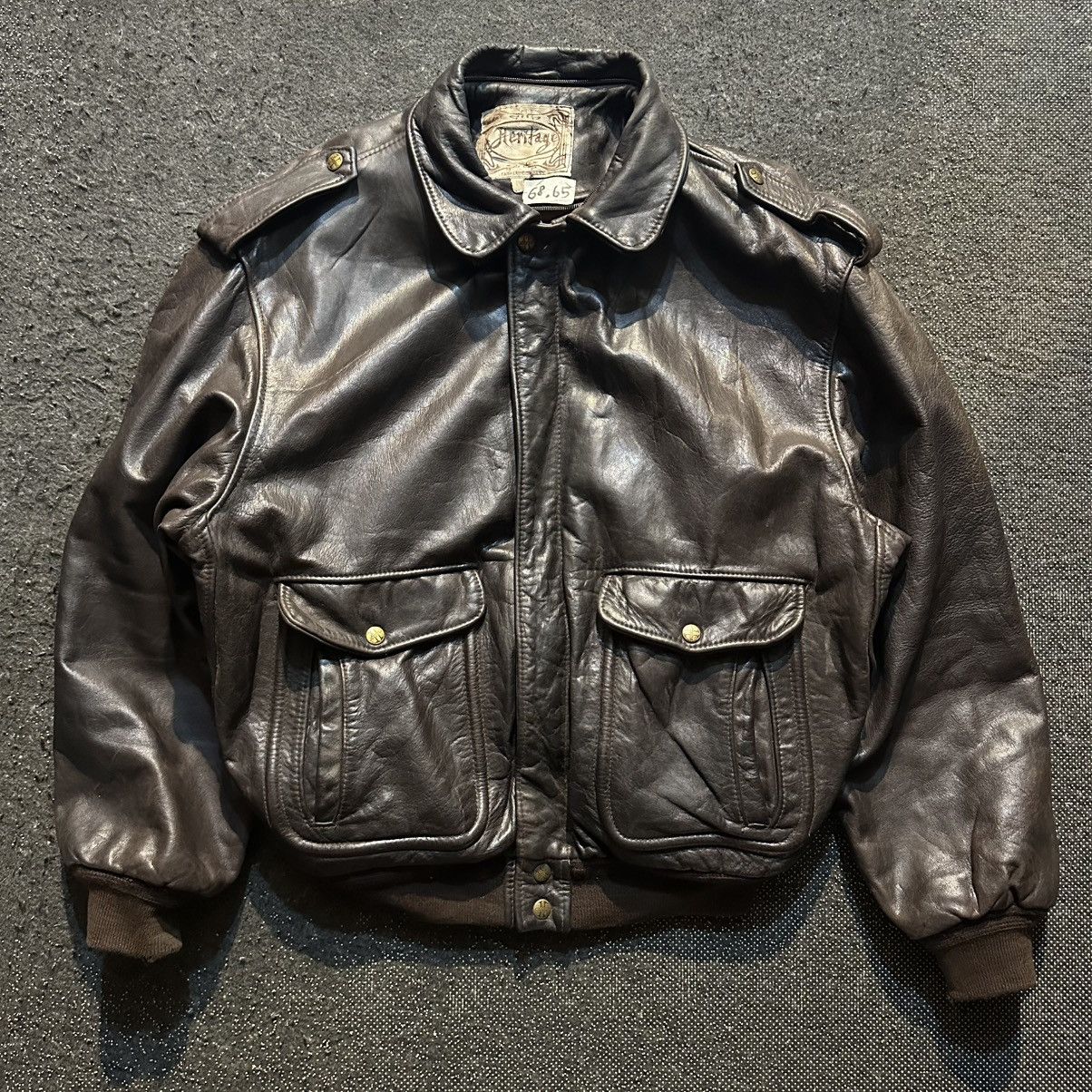 Vtg Heritage Paris Leather Jacket
