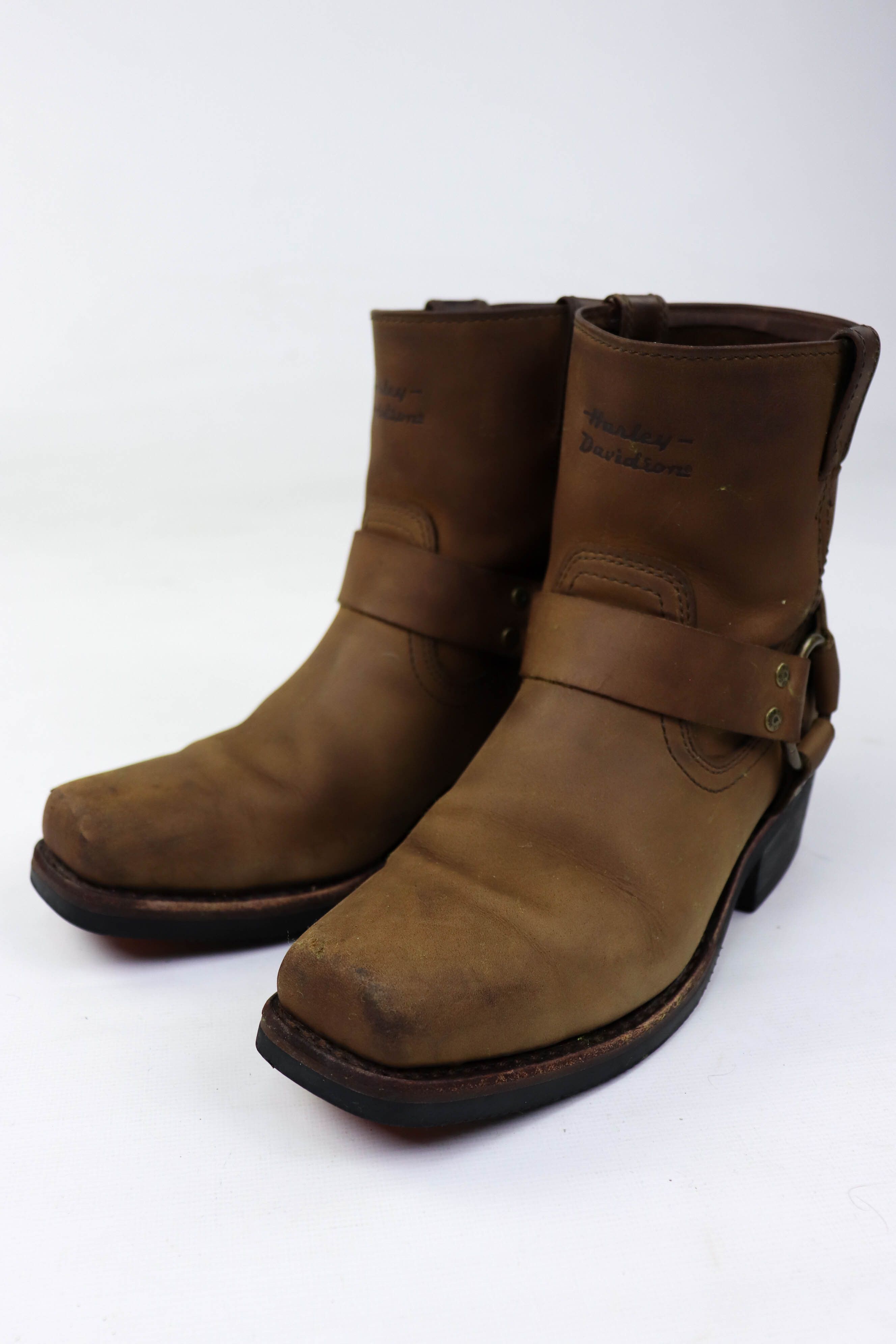 Harley Davidson Harley-Davidson Abbington Harness Leather Motorcycle Boots Size US 8.5 / IT 38.5 - 7 Thumbnail
