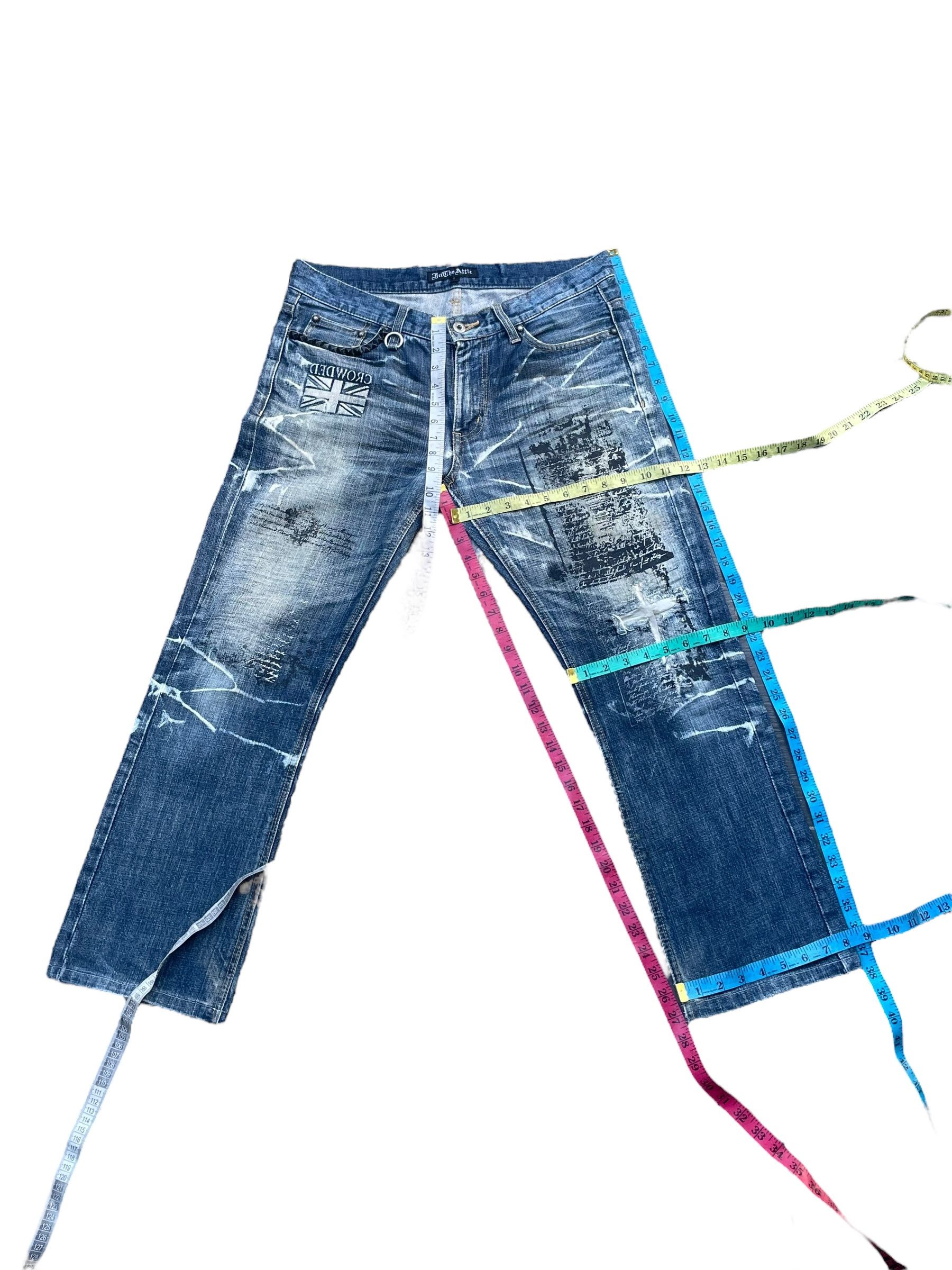 In The Attic In The Attic Custom Distresed Denim Size US 35 - 9 Thumbnail