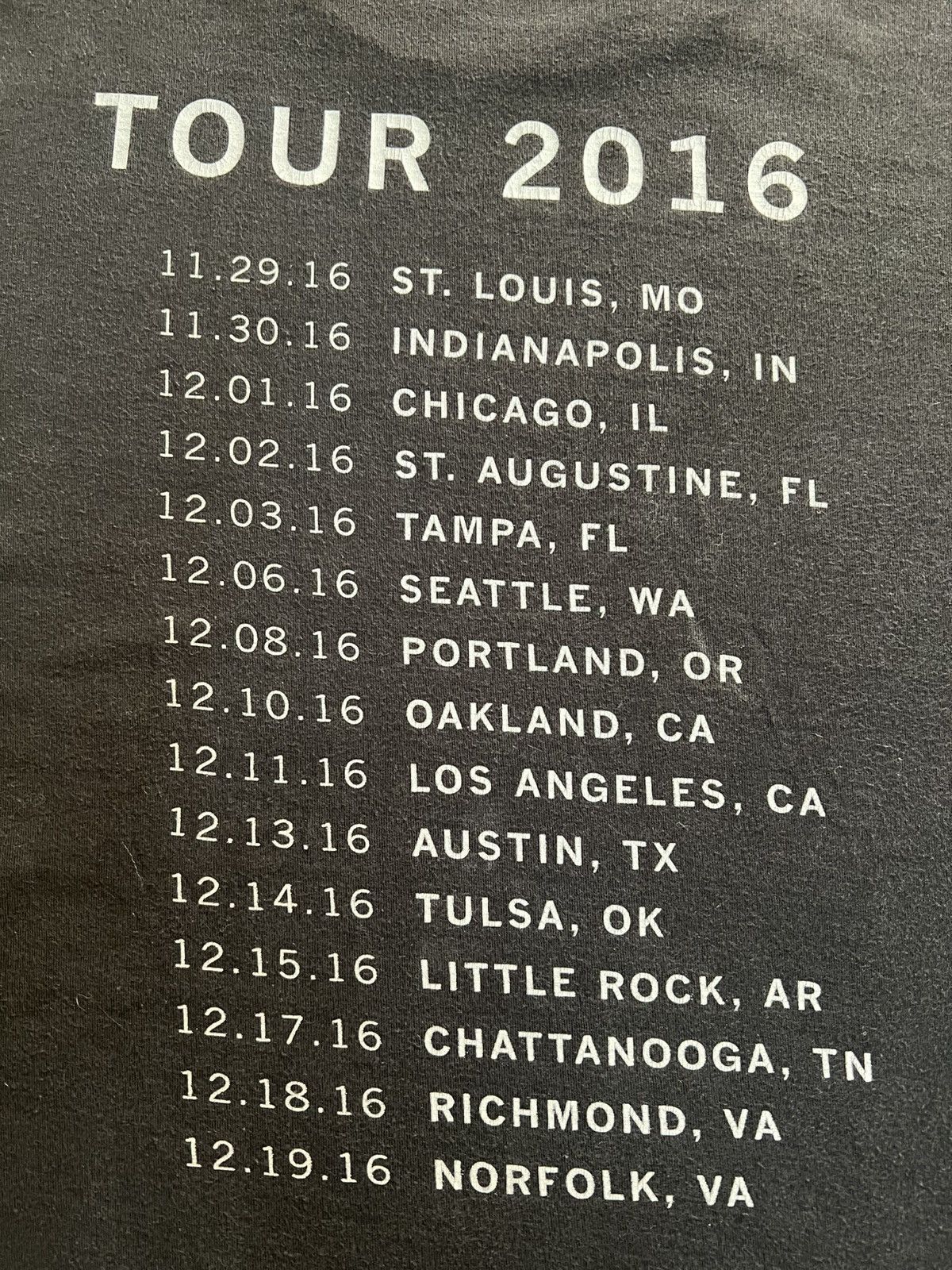 Band Tees hantogram 2016 Tour T Shirt Burning House Band Tee L Size US L / EU 52-54 / 3 - 4 Thumbnail