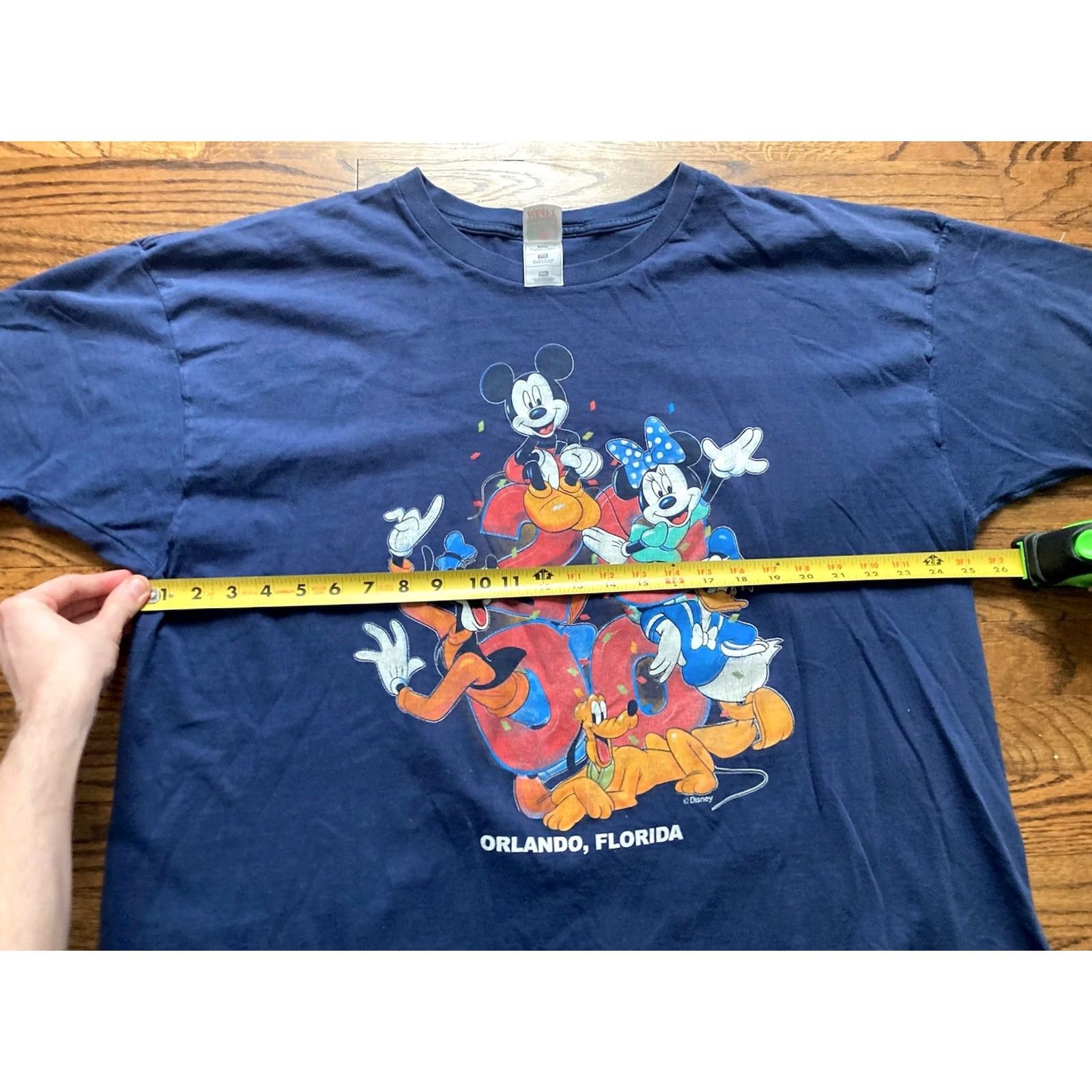 Disney VINTAGE Disney T Shirt 3XL Navy Blue Logo Graphic Mickey Goofy 2000s Orlando USA Shirt Mens Size US XXL / EU 58 / 5 - 7 Thumbnail