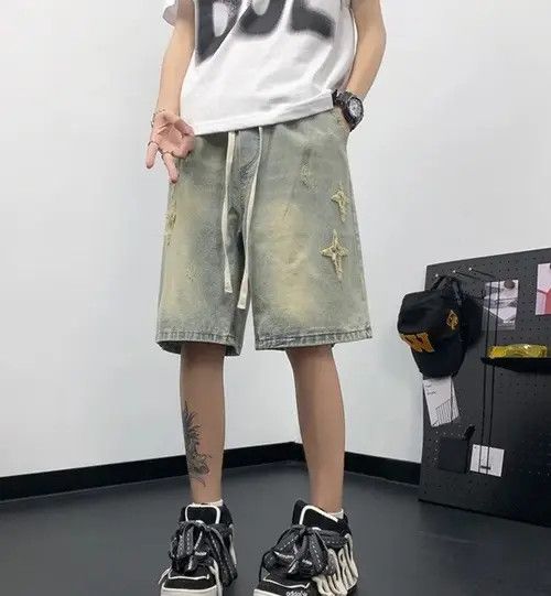 Japanese Brand Kitahara x Fuka Distressed Shorts y2k Size US 29 - 4 Thumbnail