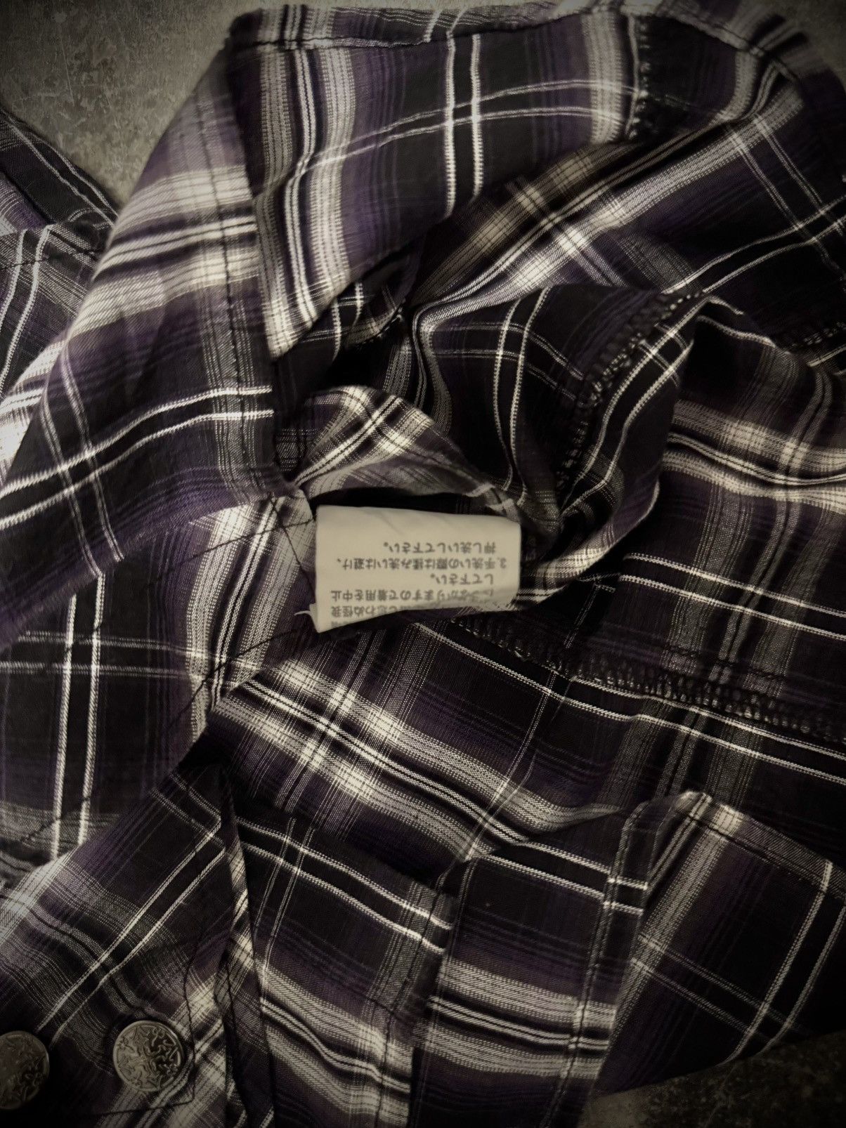 Japanese Brand Rare Roushatte Punk Plaid Flannel Size US L / EU 52-54 / 3 - 4 Thumbnail