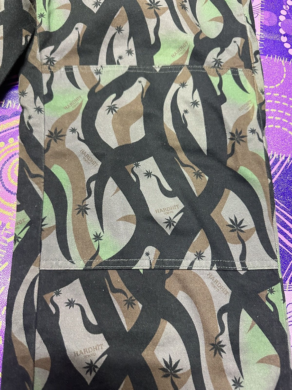 Japanese Brand Hardhits double knee cotton pants camo Size US 32 / EU 48 - 7 Thumbnail