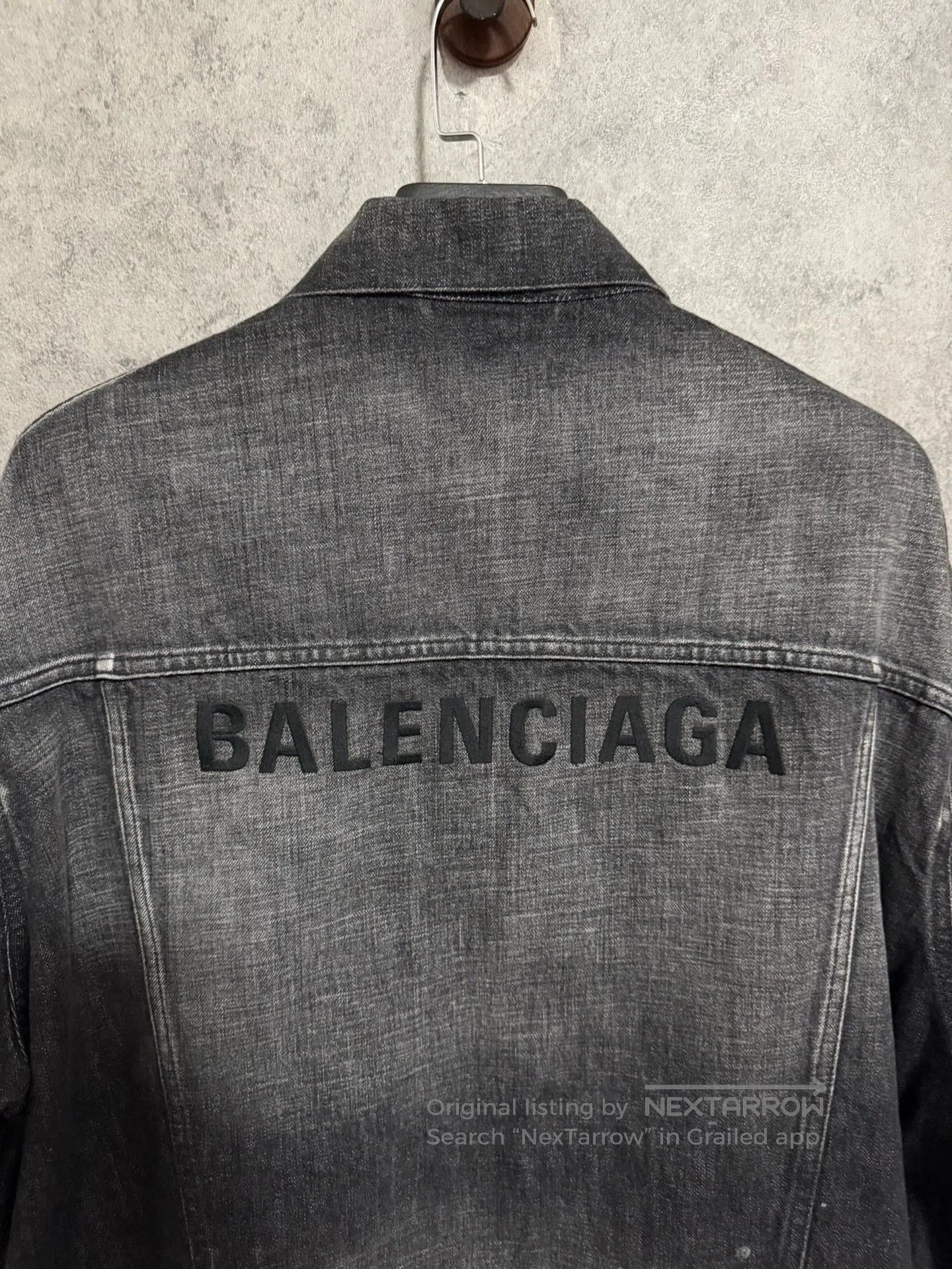 Balenciaga Balenciaga Ash Black Tie-Dye Denim Jacket. Size US XS / EU 42 / 0 - 8 Thumbnail