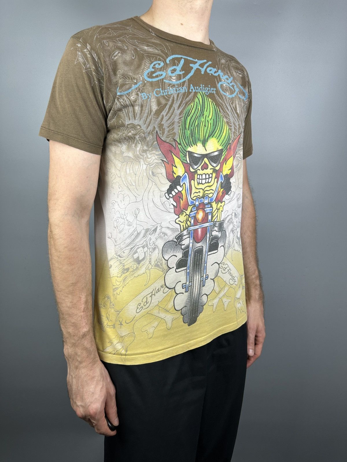 Ed Hardy Y2K Ed Hardy Skull Affliction Opium TShirt Tee Rhinestones Size US M / EU 48-50 / 2 - 5 Thumbnail