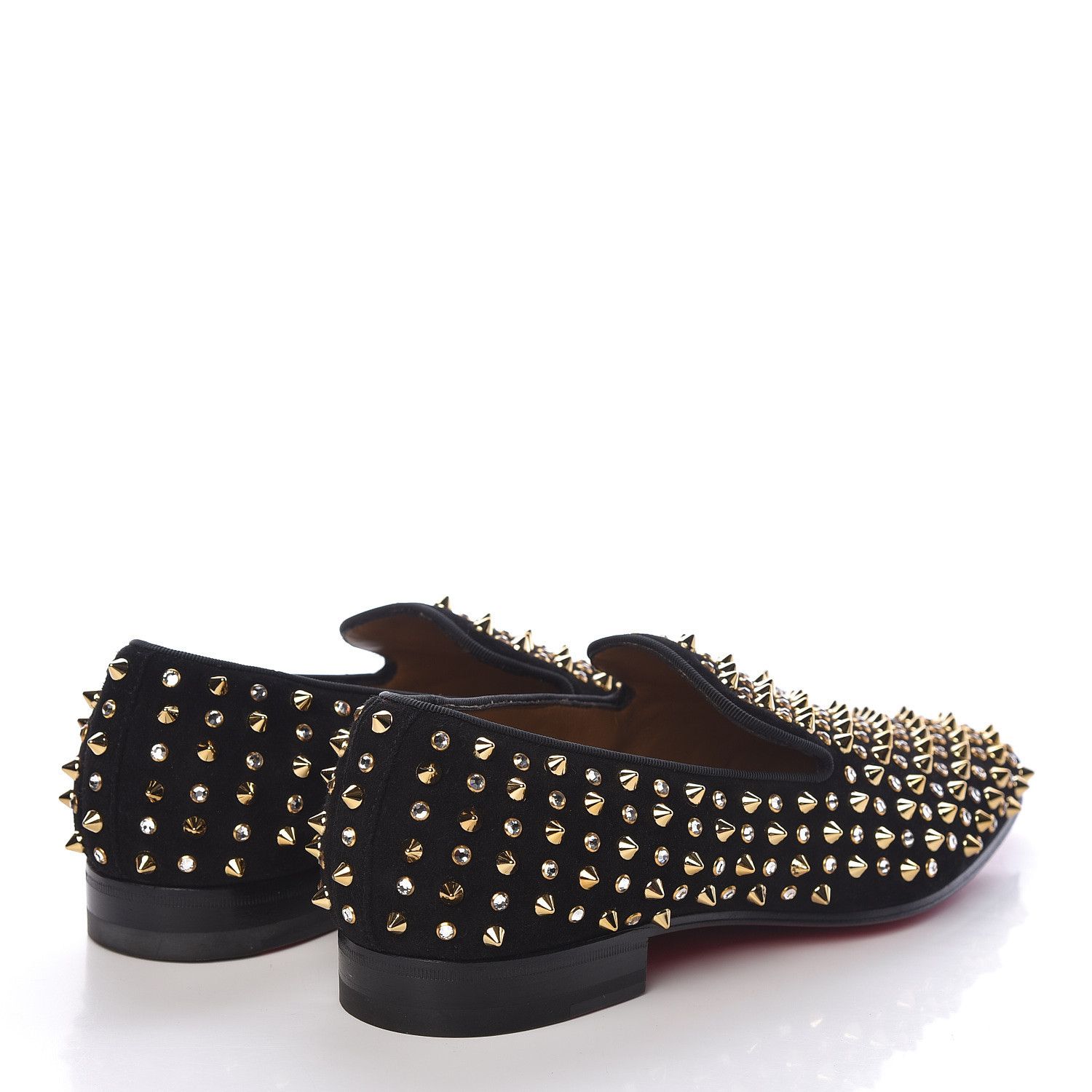 Christian Louboutin o1s1wg110924 Dandelion Spikes Loafer in Black Size US 8 / EU 41 - 3 Thumbnail