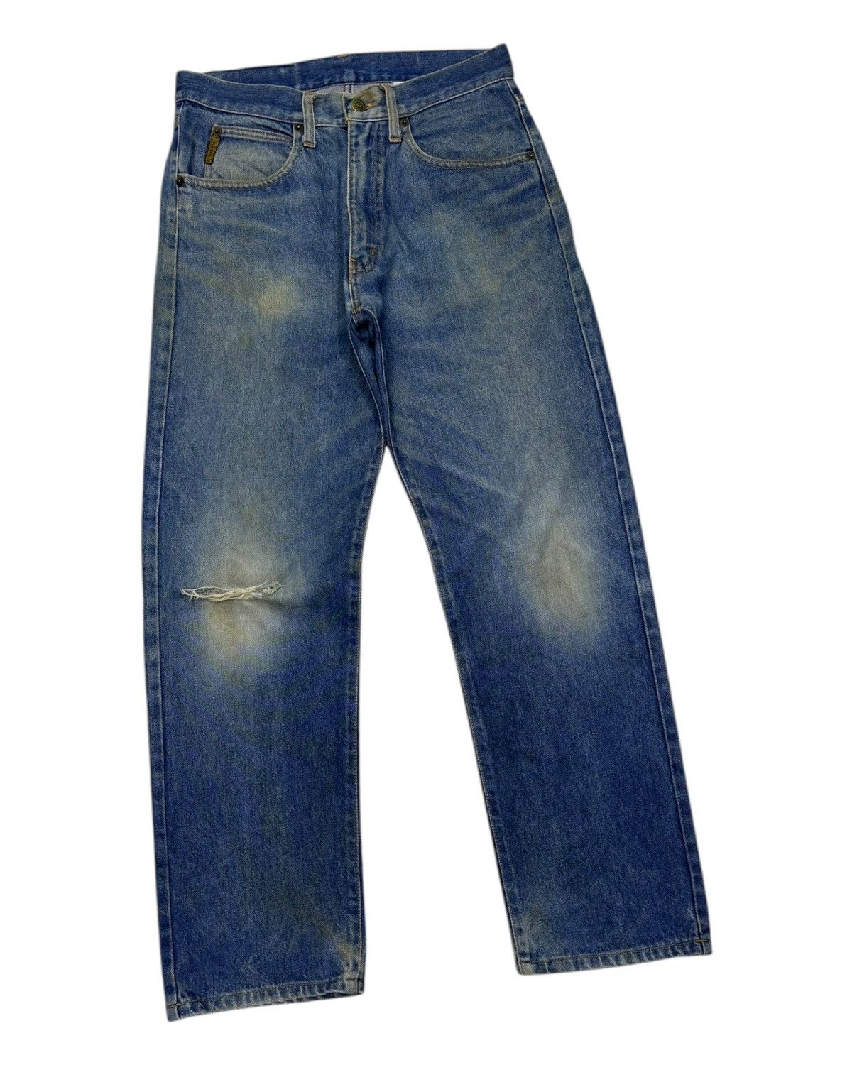 Giorgio Armani 🔥VINTAGE GIORGIO ARMANI ITALY DISTRESSED DENIM JEANS Size US 30 / EU 46 - 7 Thumbnail