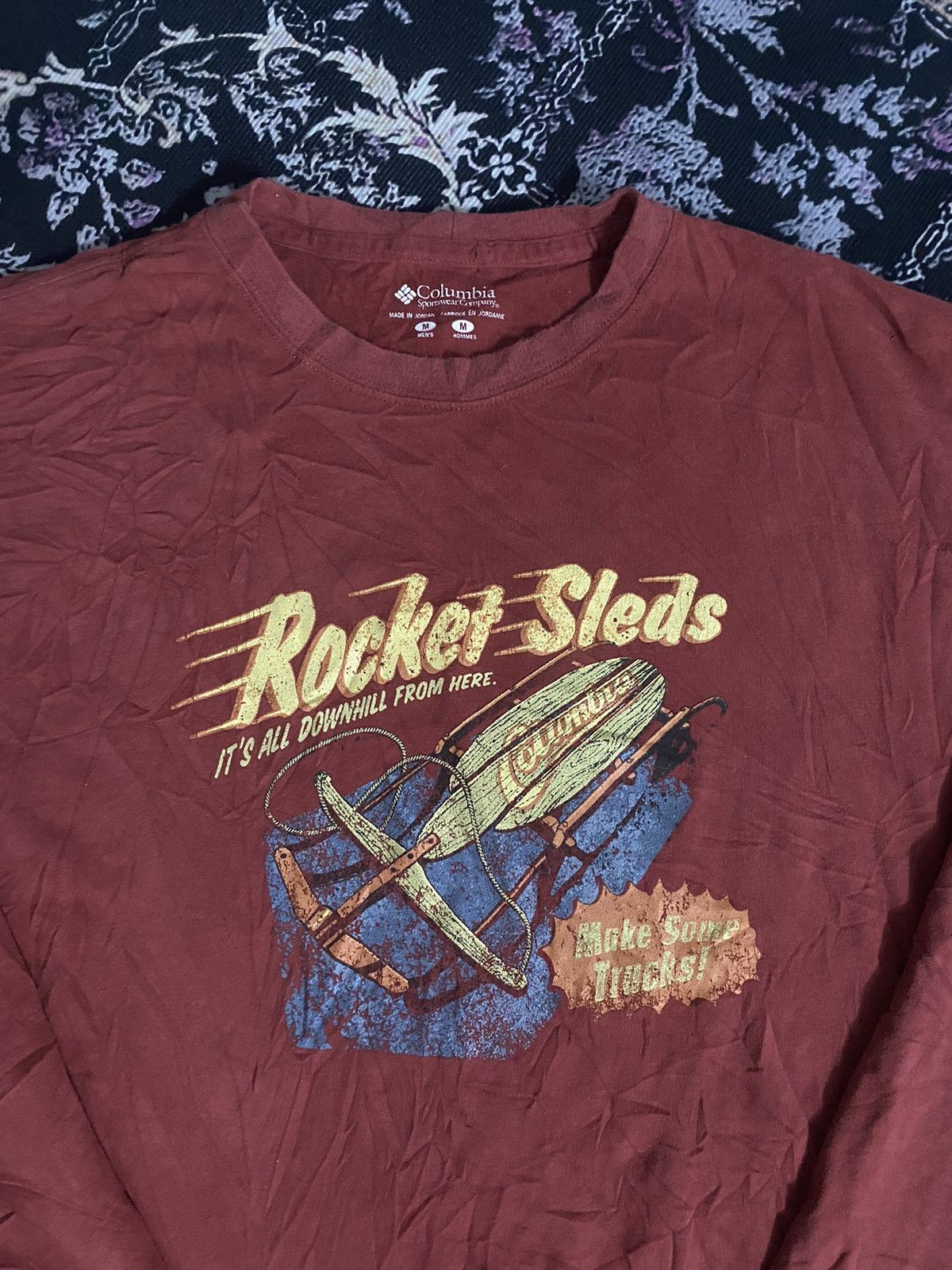 Columbia × Designer Y2k Designer Columbia Rocket Sleds Long sleeve 🚀 Size US M / EU 48-50 / 2 - 3 Thumbnail