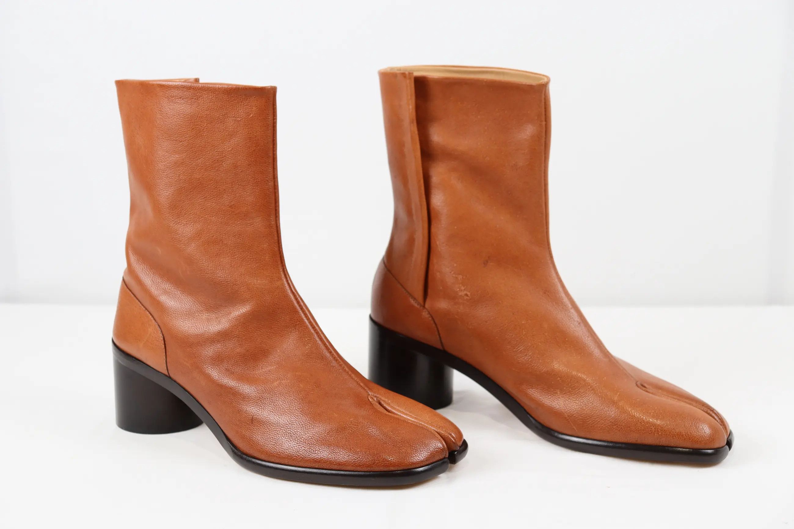 Maison Margiela o1rshd High Tabi Boots in Caramel Size US 12 / EU 45 - 8 Thumbnail