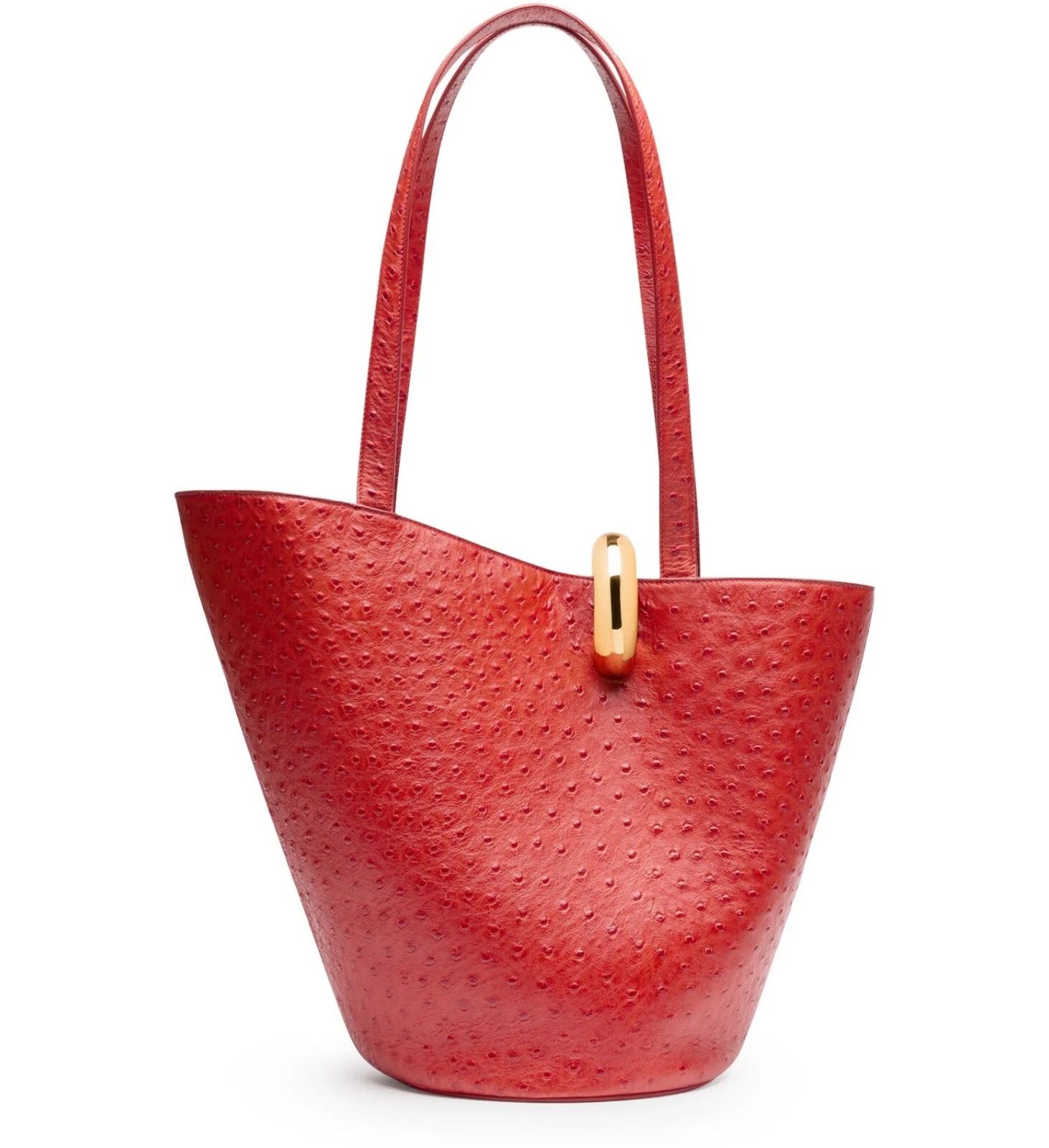 Jacquemus JACQUEMUS Medium Bambola Red Embossed Bucket Bag Size ONE SIZE - 3 Thumbnail