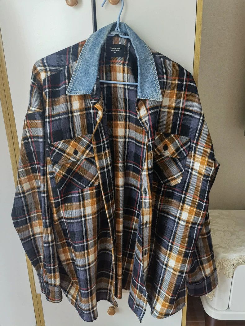 Fear of God Fear of God 5th Yellow Denim Collar XL Size US XL / EU 56 / 4 - 1 Thumbnail