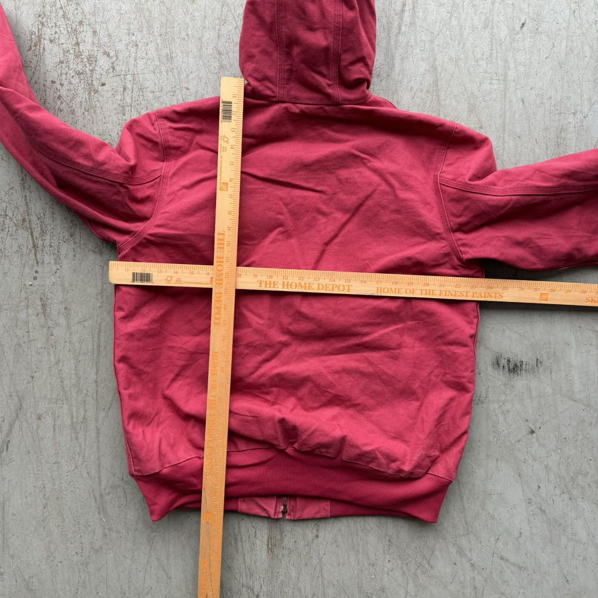 Carhartt × Vintage Vintage Carhartt Faded Hooded Crimson Red Jacket Sz M Size US M / EU 48-50 / 2 - 4 Thumbnail