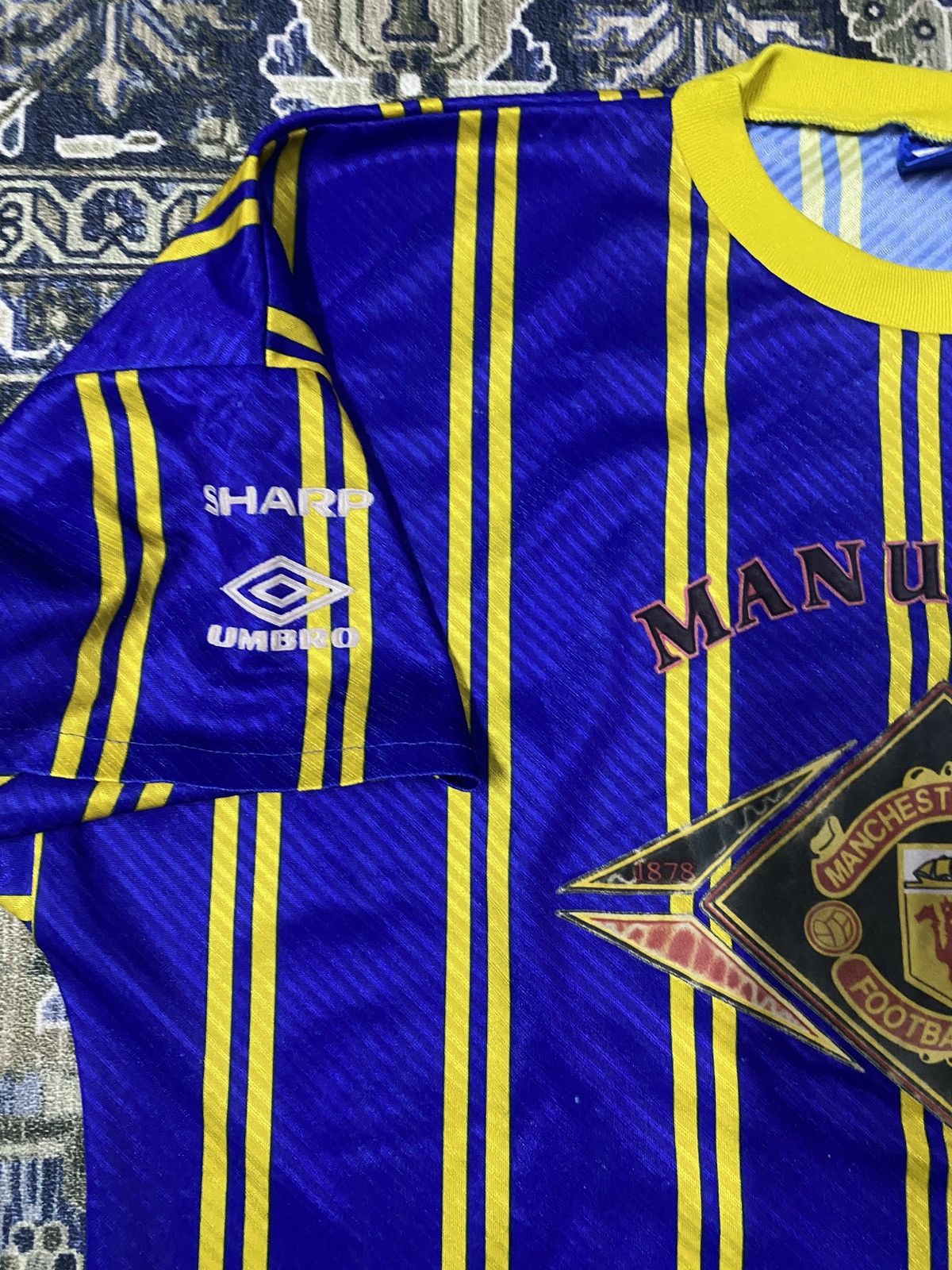 Umbro × Vintage RARE‼️Vintage MANCHESTER UNITED Umbro 93 94 Training Jersey Size US XL / EU 56 / 4 - 8 Thumbnail