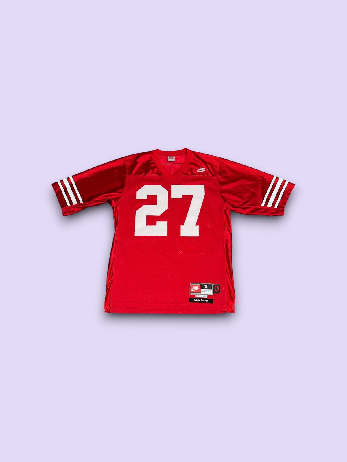 Nike Vintage Ohio State Buckeyes Eddie George NCAA Nike jersey Size US S / EU 44-46 / 1 - 1 Thumbnail
