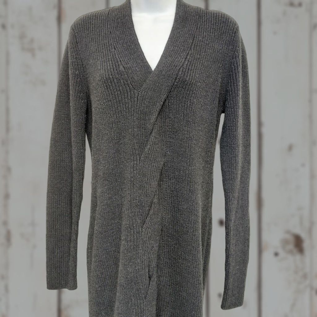 Calvin Klein Calvin Klein Sweater Dress Women's L Black Cable Knit Ribbed Wrap Stylish Size L / US 10 / IT 46 - 1 Thumbnail