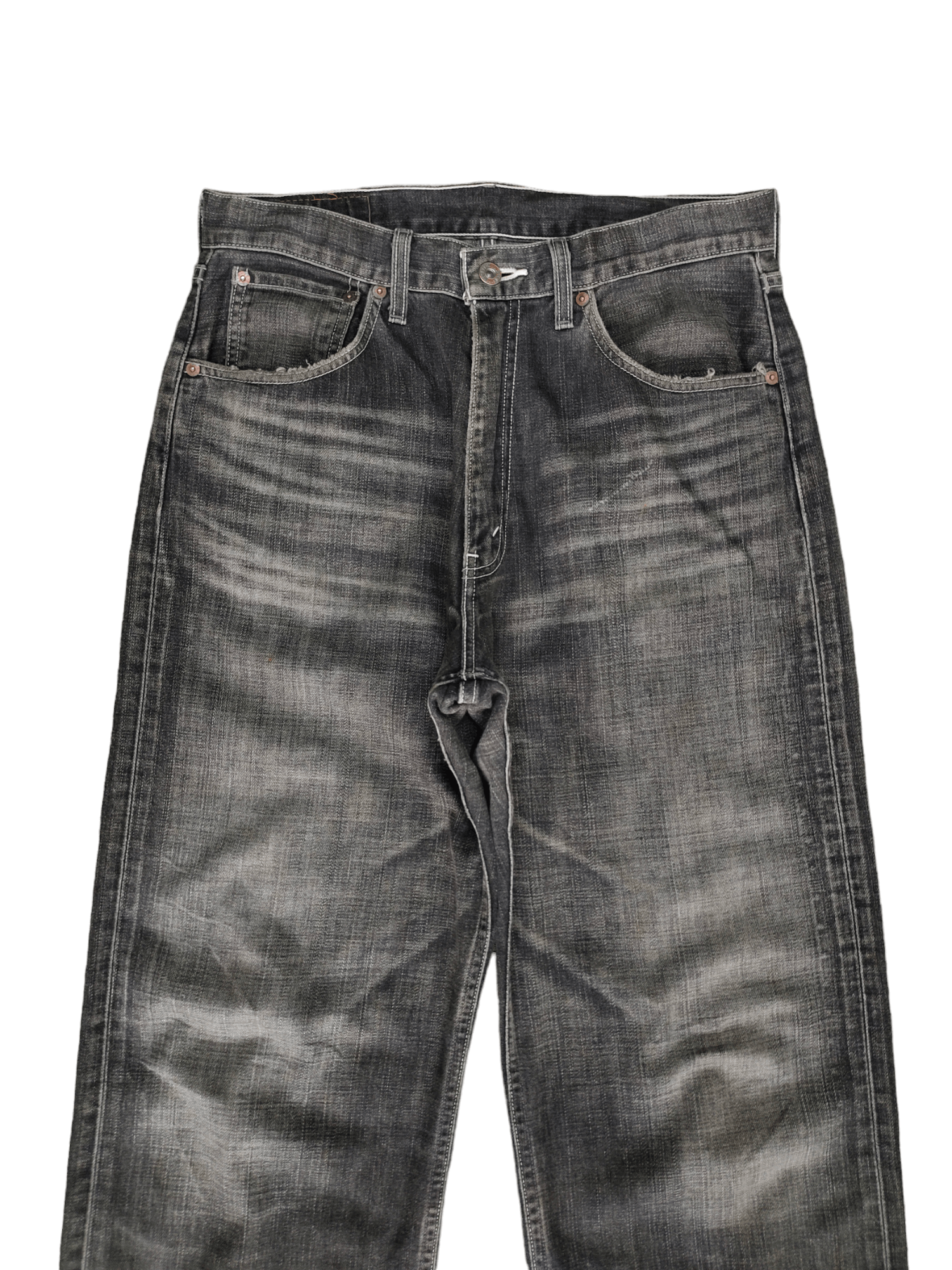 Levi's Vintage Clothing Vintage Levis 504 Distress Faded Wide Leg Denim Jeans Size US 31 - 2 Thumbnail