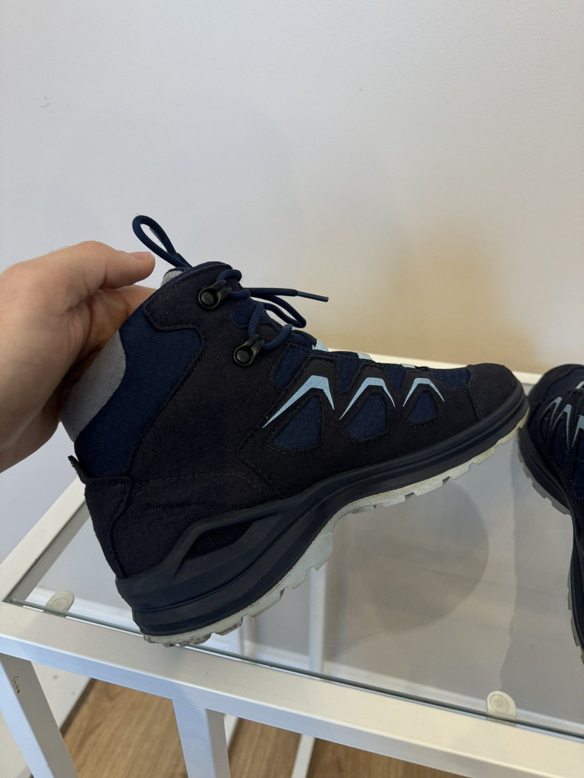 Goretex × LOWA Lowa Gore Tex boots trekking gtx shoes lace up navy Size US 6.5 / EU 39-40 - 5 Thumbnail