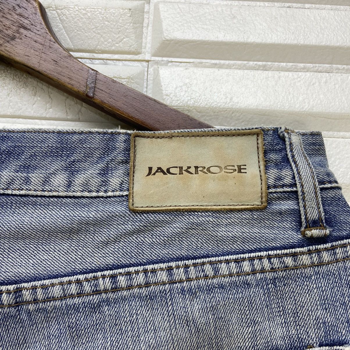 JACKROSE Flare Jackrose Distressed Denim Jeans Size US 31 - 24 Thumbnail