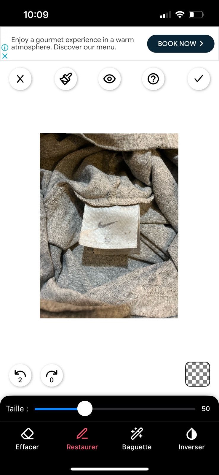 Nike × Vintage Vintage Nike hooded long sleeve Size US XL / EU 56 / 4 - 2 Thumbnail