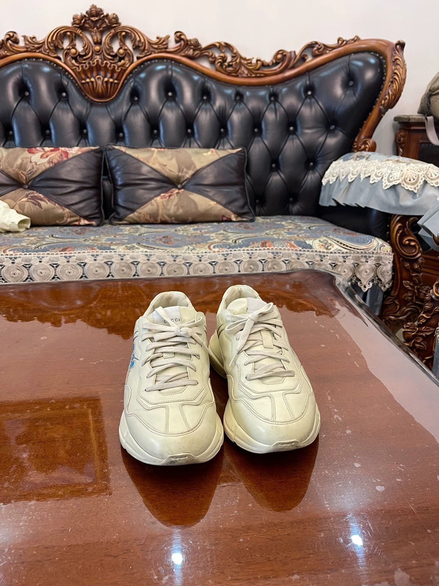 Gucci Gucci Dad Sneaker 6.5 NM Side Intact Minor Toe Scuffs Auth Size US 6.5 / EU 39-40 - 4 Thumbnail