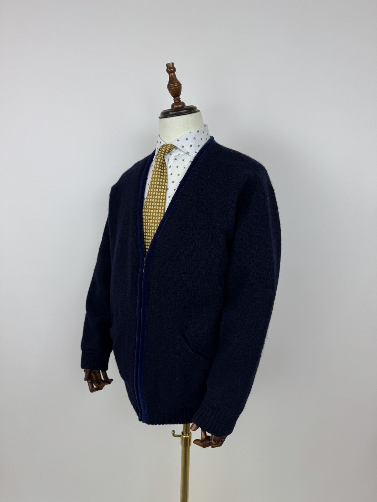 Other Vintage Black Blue Casual wear wool cardigan sailor style Size US XL / EU 56 / 4 - 3 Thumbnail