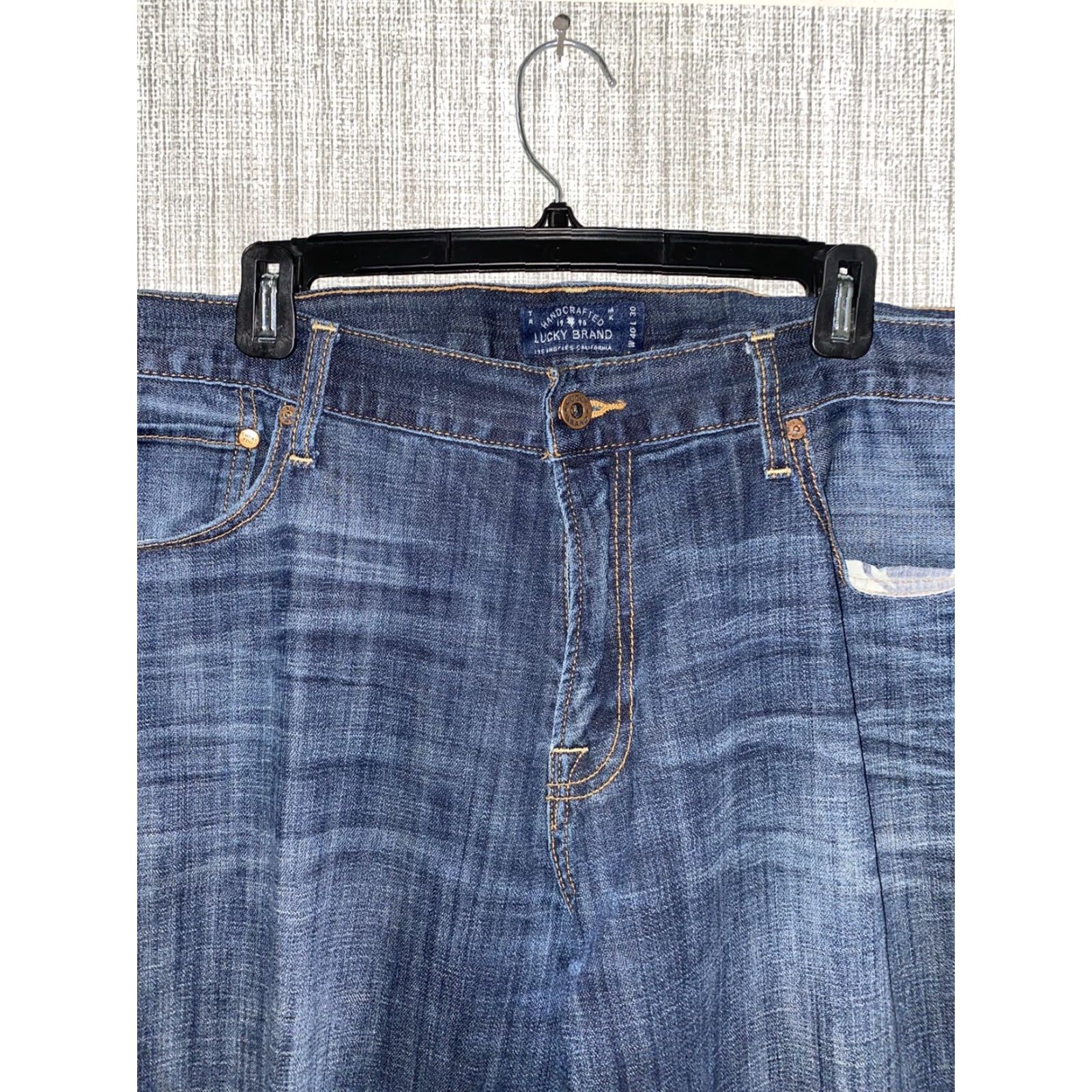 Lucky Brand Lucky Brand Mens Jeans Straight W40xL30 Blue Mens Size US 40 / EU 56 - 2 Thumbnail